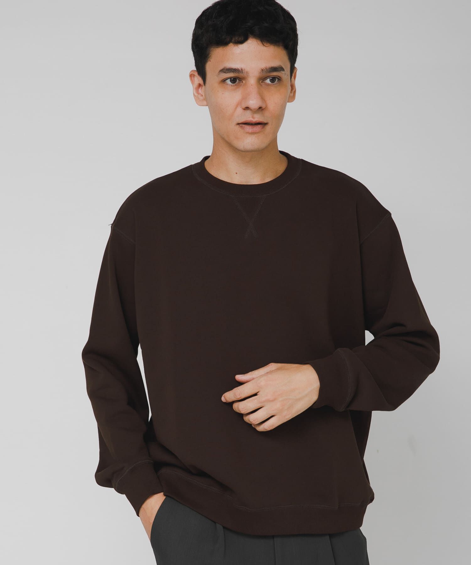 Sonny Label 「ヘビーウェイトコットンベーシックスウェット」|スウェット・ジャージ|ダークブラウン