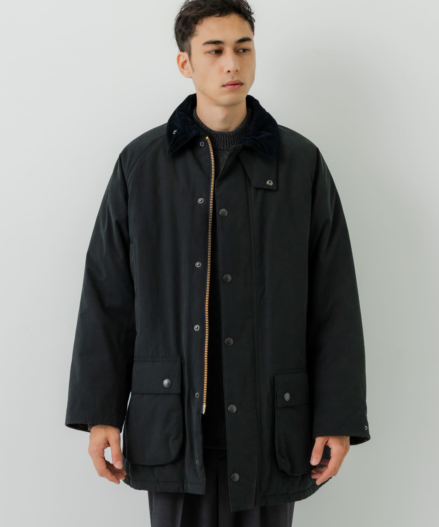 URBAN RESEARCH「『別注』Barbour / URBAN RESEARCH　PADDED OS BEAUFORT」|ノーカラーコート|
