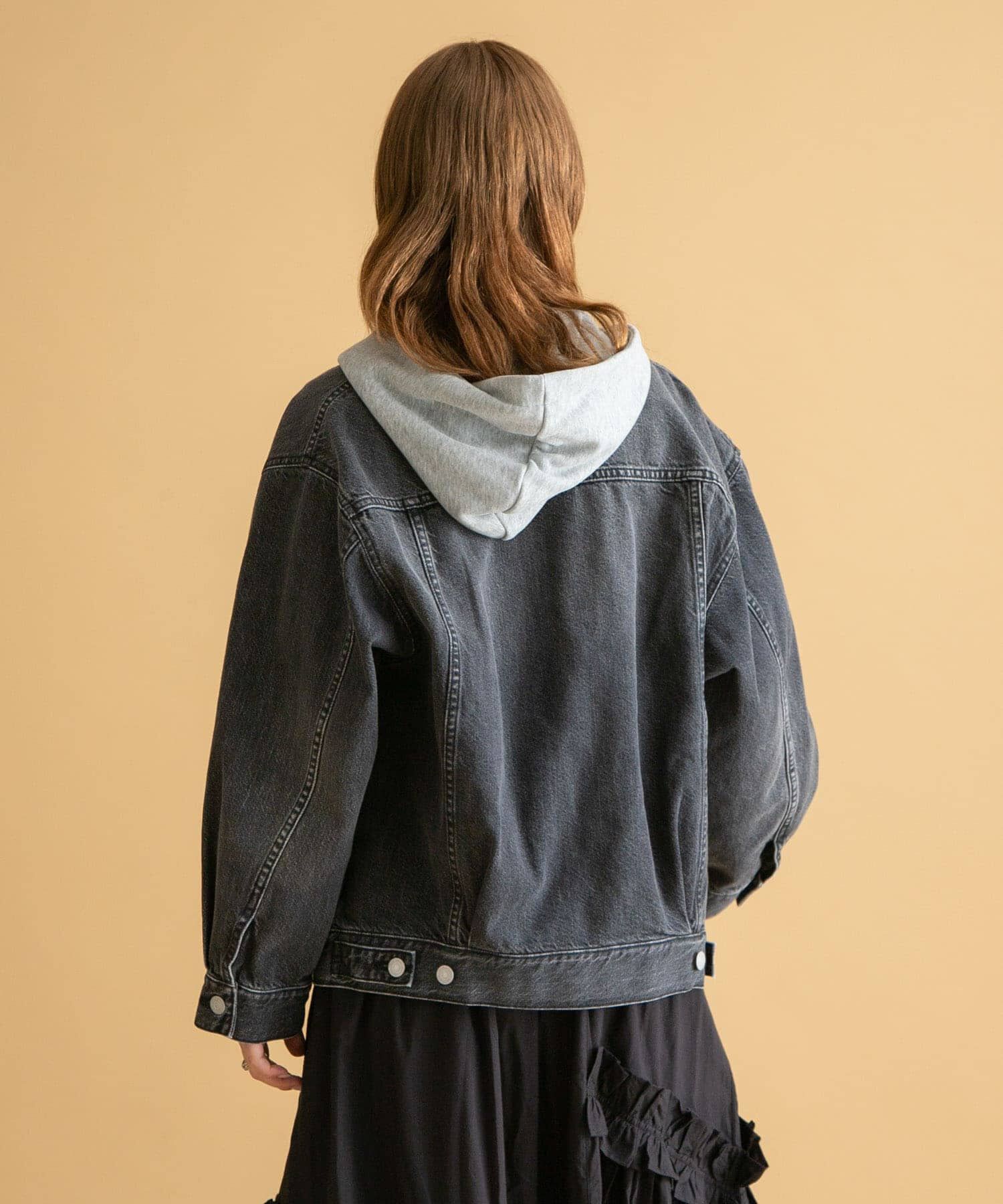 Sonny Label 「ノーカラーオーバーサイズGジャン」|デニムジャケット|