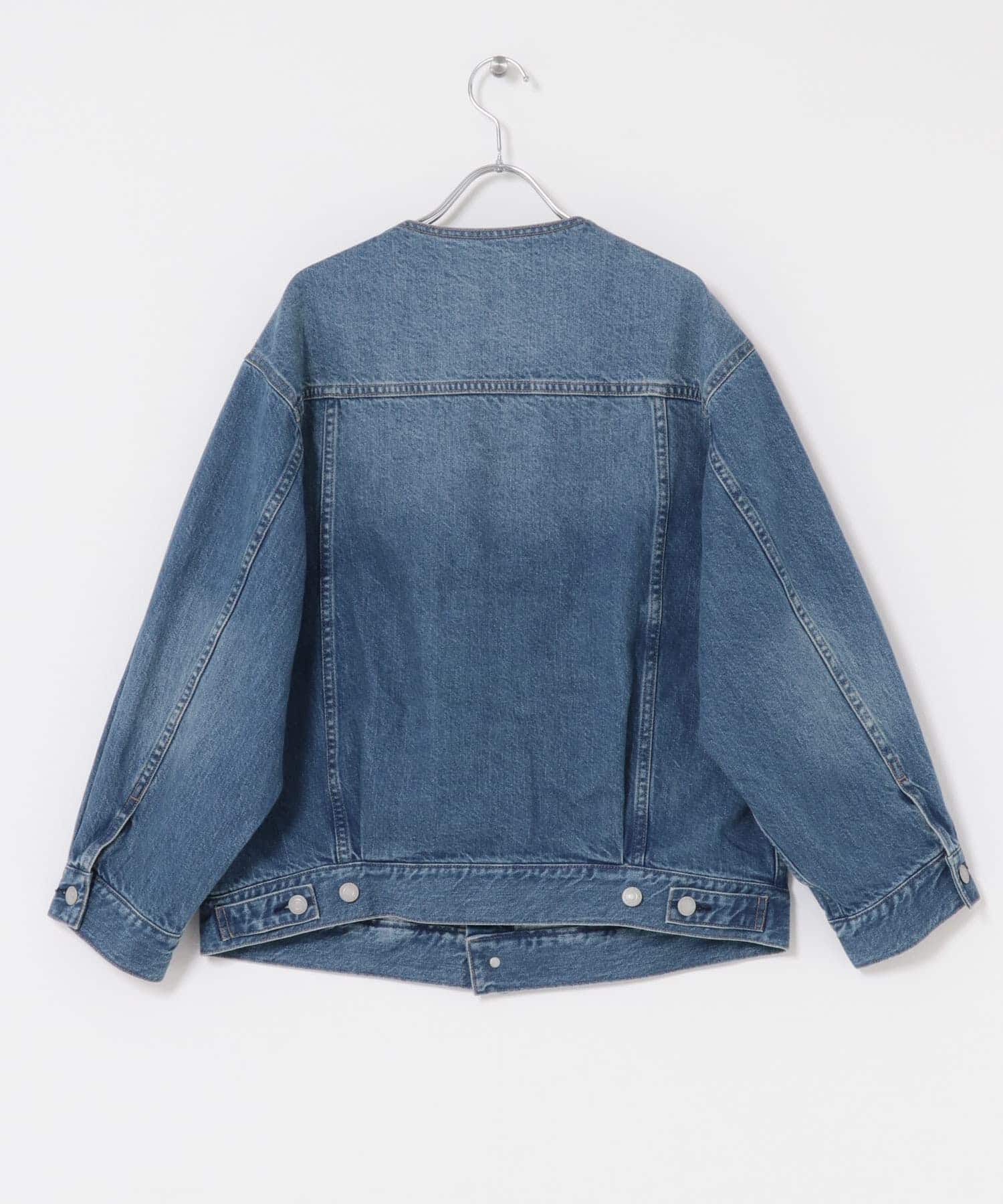 Sonny Label 「ノーカラーオーバーサイズGジャン」|デニムジャケット|