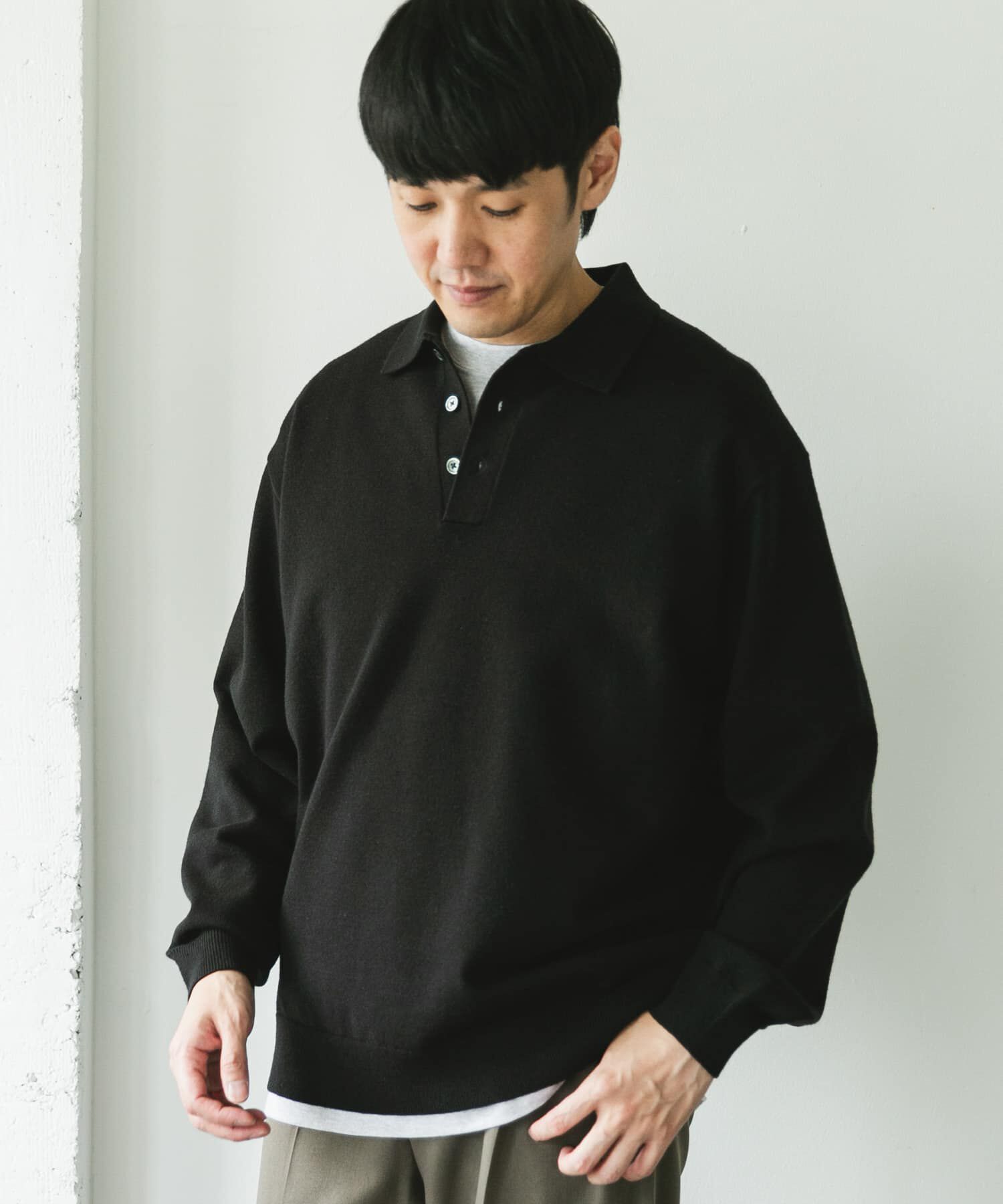 URBAN RESEARCH DOORS「『XLサイズ/WEB限定/仁村紗和さん着用』『UR TECH 200日ニット』 ポロシャツ」|ポロシャツ|