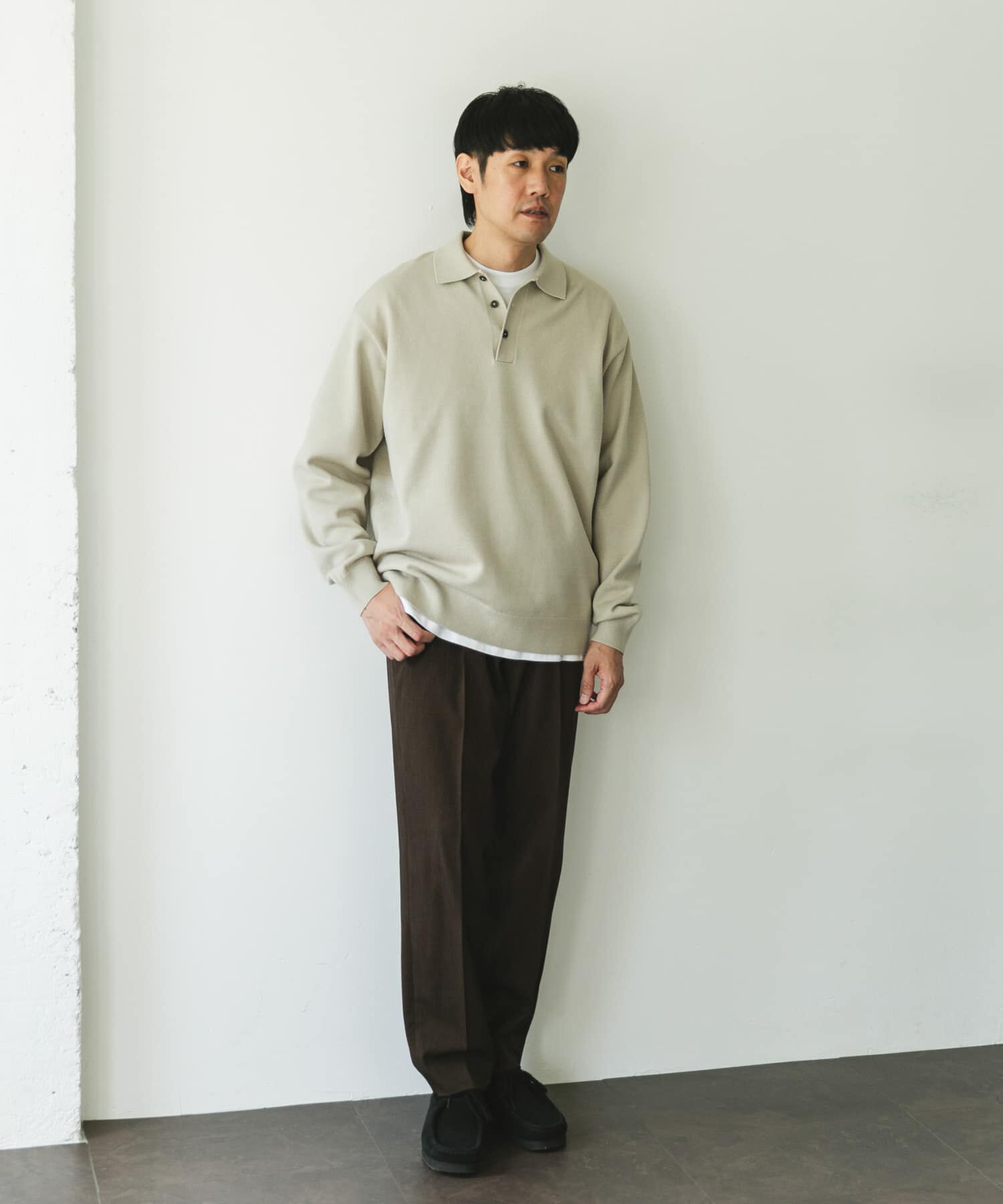 URBAN RESEARCH DOORS「『XLサイズ/WEB限定/仁村紗和さん着用』『UR TECH 200日ニット』 ポロシャツ」|ポロシャツ|