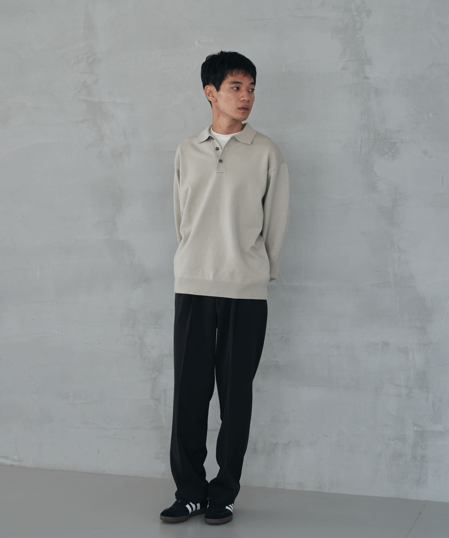 URBAN RESEARCH DOORS「『XLサイズ/WEB限定/仁村紗和さん着用』『UR TECH 200日ニット』 ポロシャツ」|ポロシャツ|