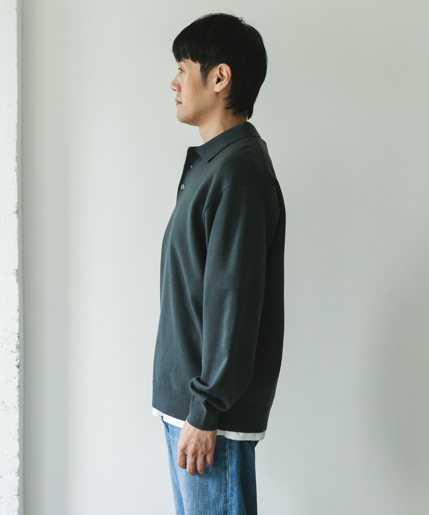 URBAN RESEARCH DOORS「『XLサイズ/WEB限定/仁村紗和さん着用』『UR TECH 200日ニット』 ポロシャツ」|ポロシャツ|