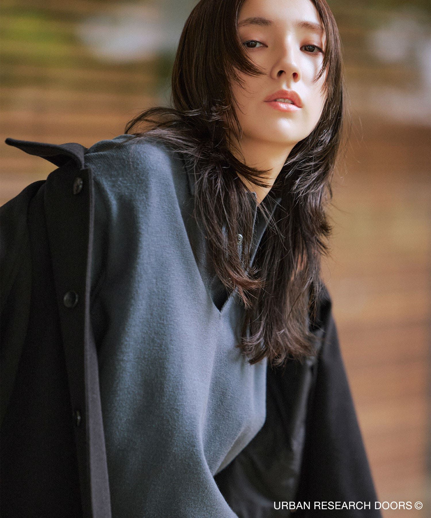 URBAN RESEARCH DOORS「『XLサイズ/WEB限定/仁村紗和さん着用』『UR TECH 200日ニット』 ポロシャツ」|ポロシャツ|