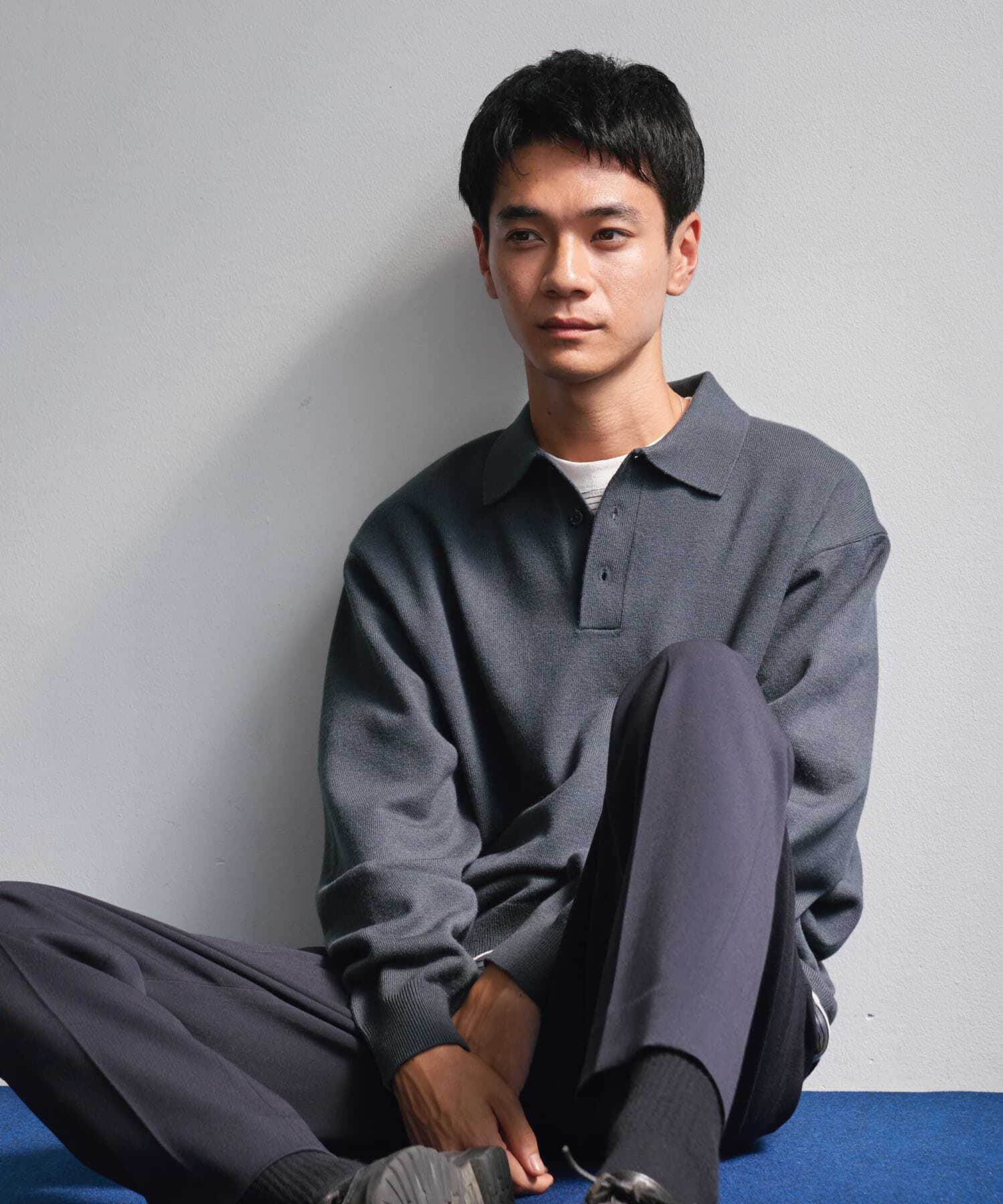 URBAN RESEARCH DOORS「『XLサイズ/WEB限定/仁村紗和さん着用』『UR TECH 200日ニット』 ポロシャツ」|ポロシャツ|