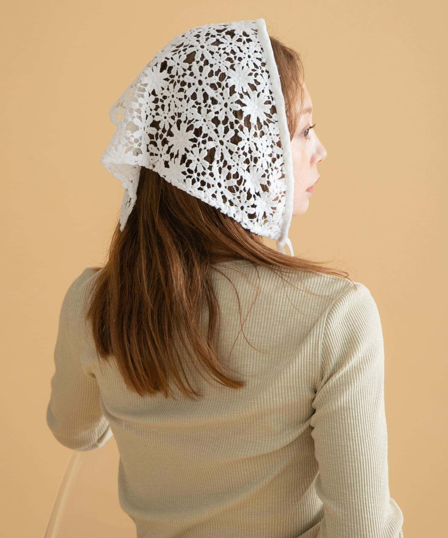 Sonny Label 「フラワーレースサンカクストール」|ストール|