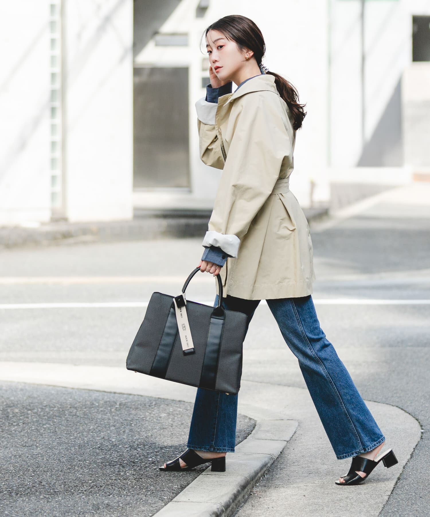 RODE SKO「『Lサイズ』ロゴリボン付A4トートバッグ」|トートバッグ|