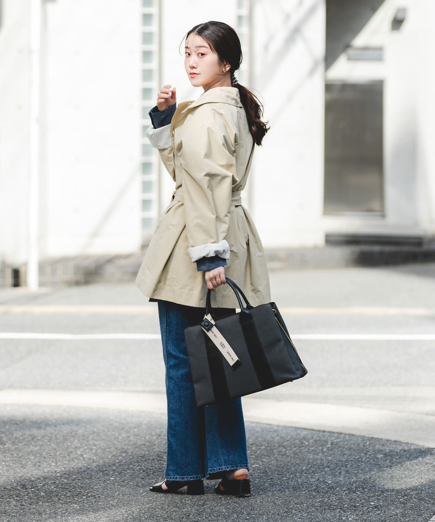 RODE SKO「『Lサイズ』ロゴリボン付A4トートバッグ」|トートバッグ|