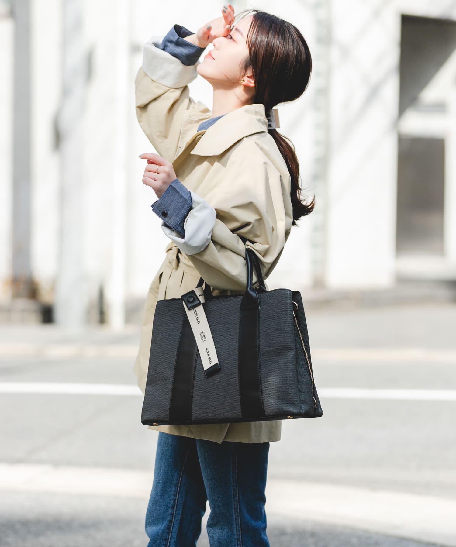 RODE SKO「『Lサイズ』ロゴリボン付A4トートバッグ」|トートバッグ|