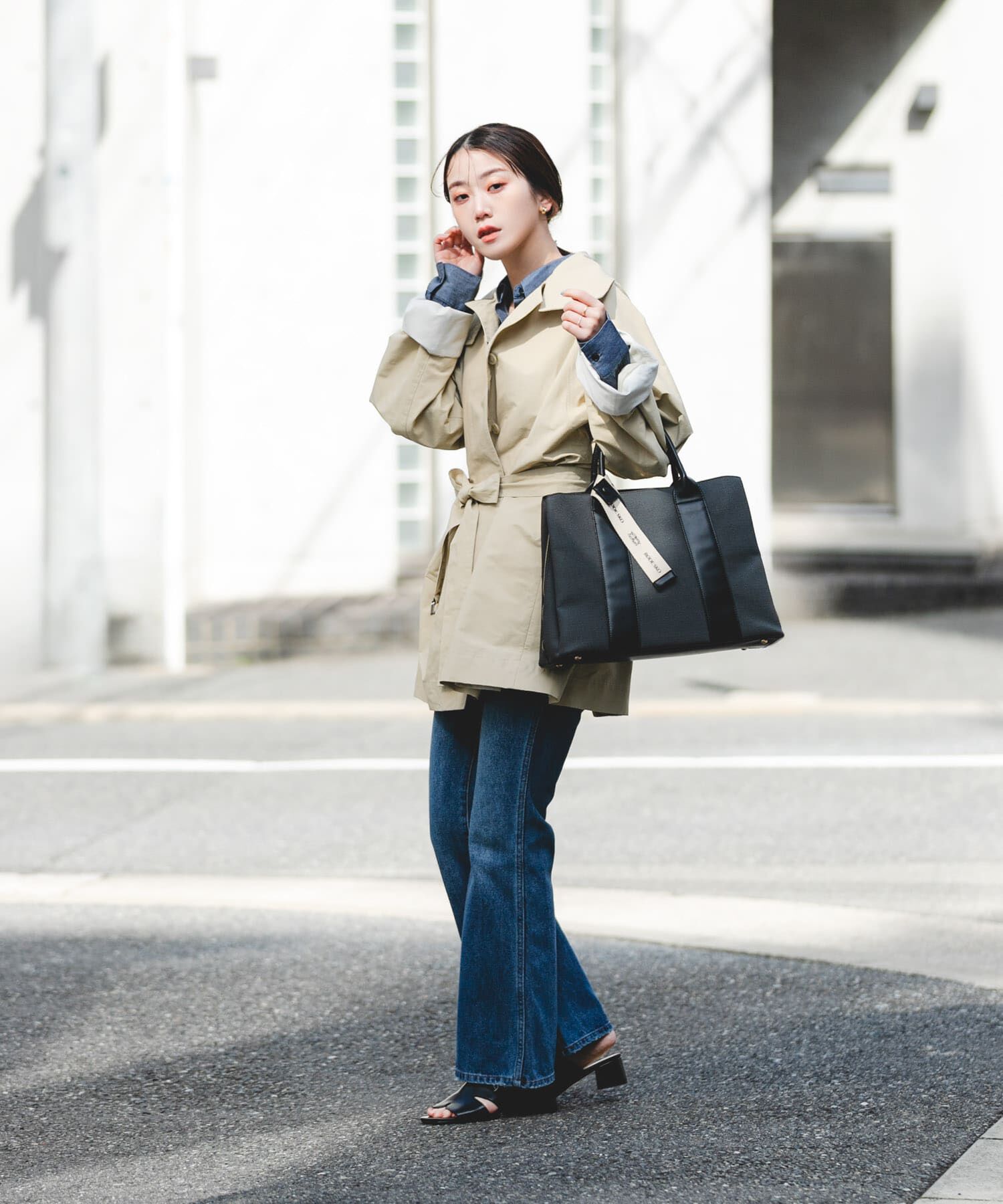 RODE SKO「『Lサイズ』ロゴリボン付A4トートバッグ」|トートバッグ|