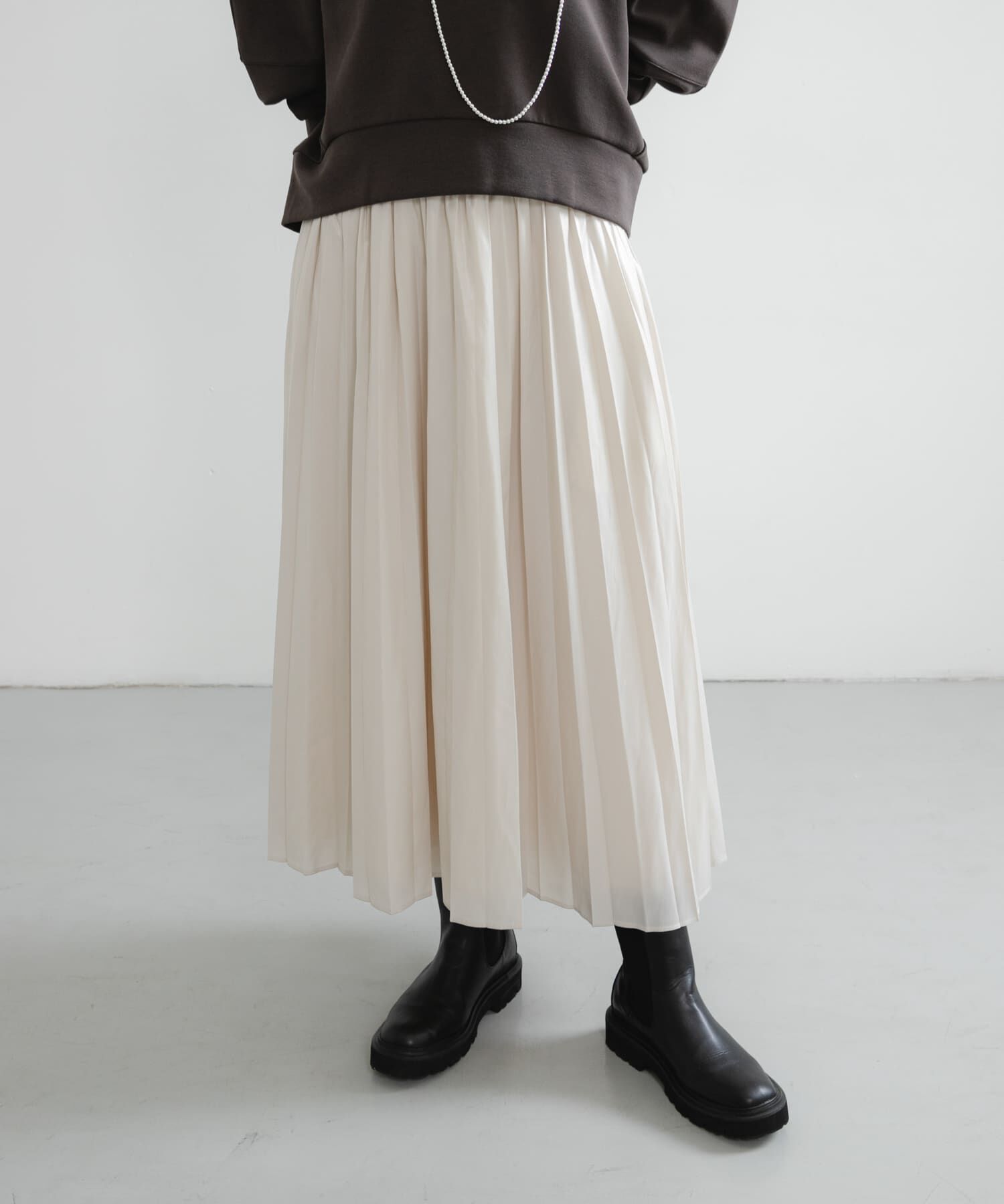 URBAN RESEARCH「チンツプリーツスカート」|スカート|グレー系その他