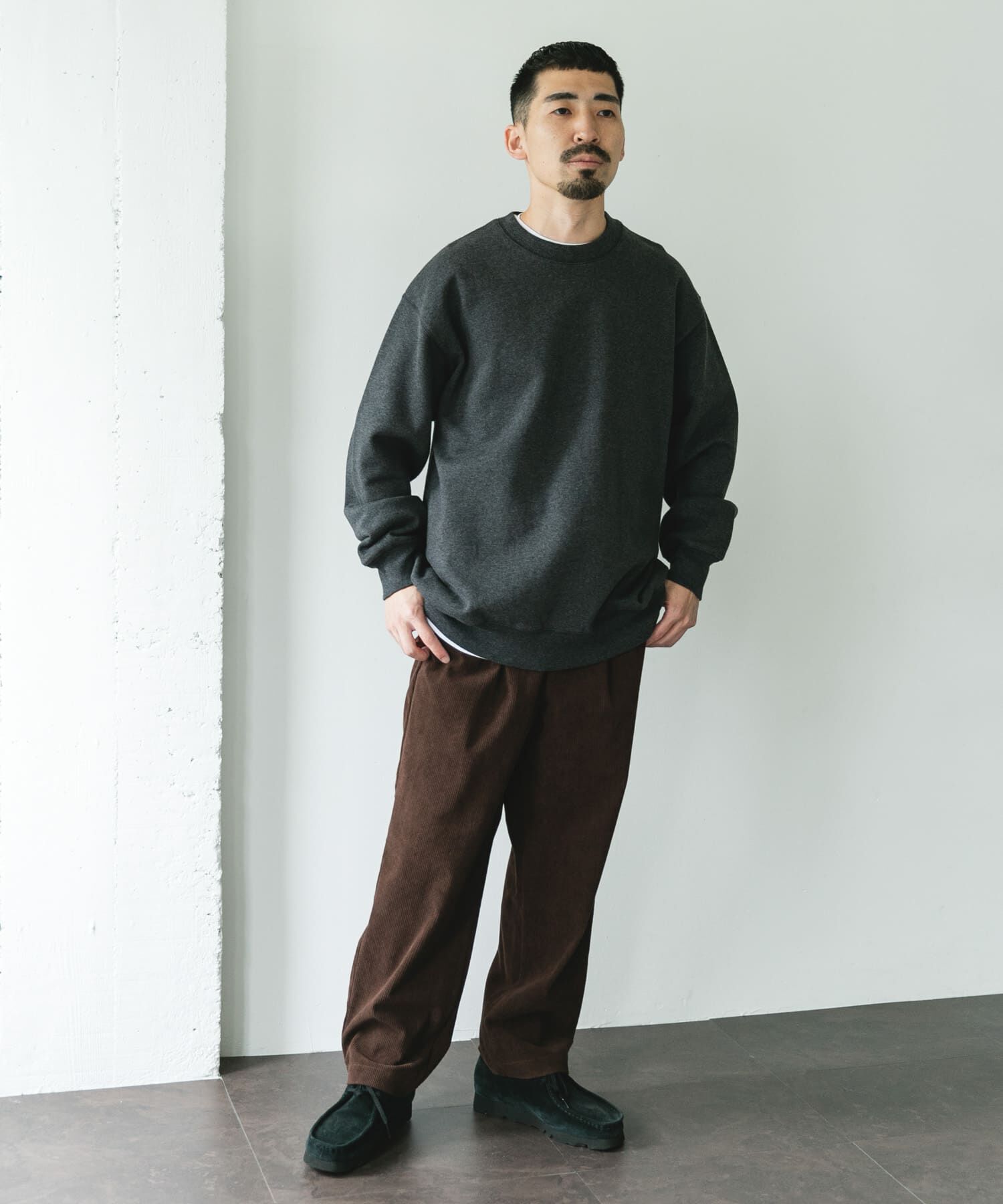 URBAN RESEARCH DOORS「裏起毛クルーネックスウェット」|スウェット・ジャージ|