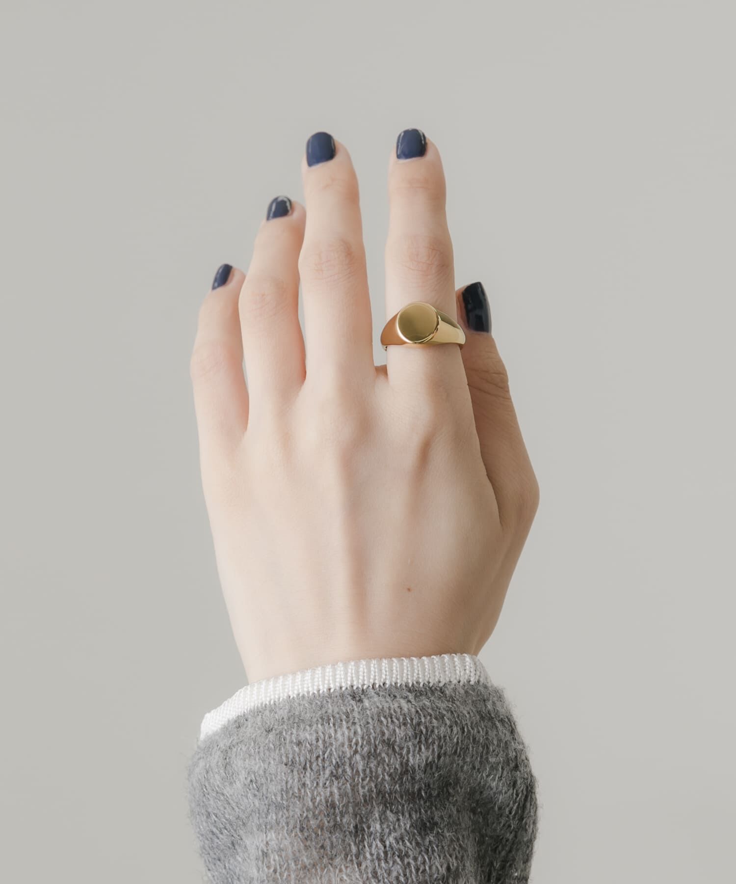 SMELLY「ステンレスサークルシグネットリング」|リング|