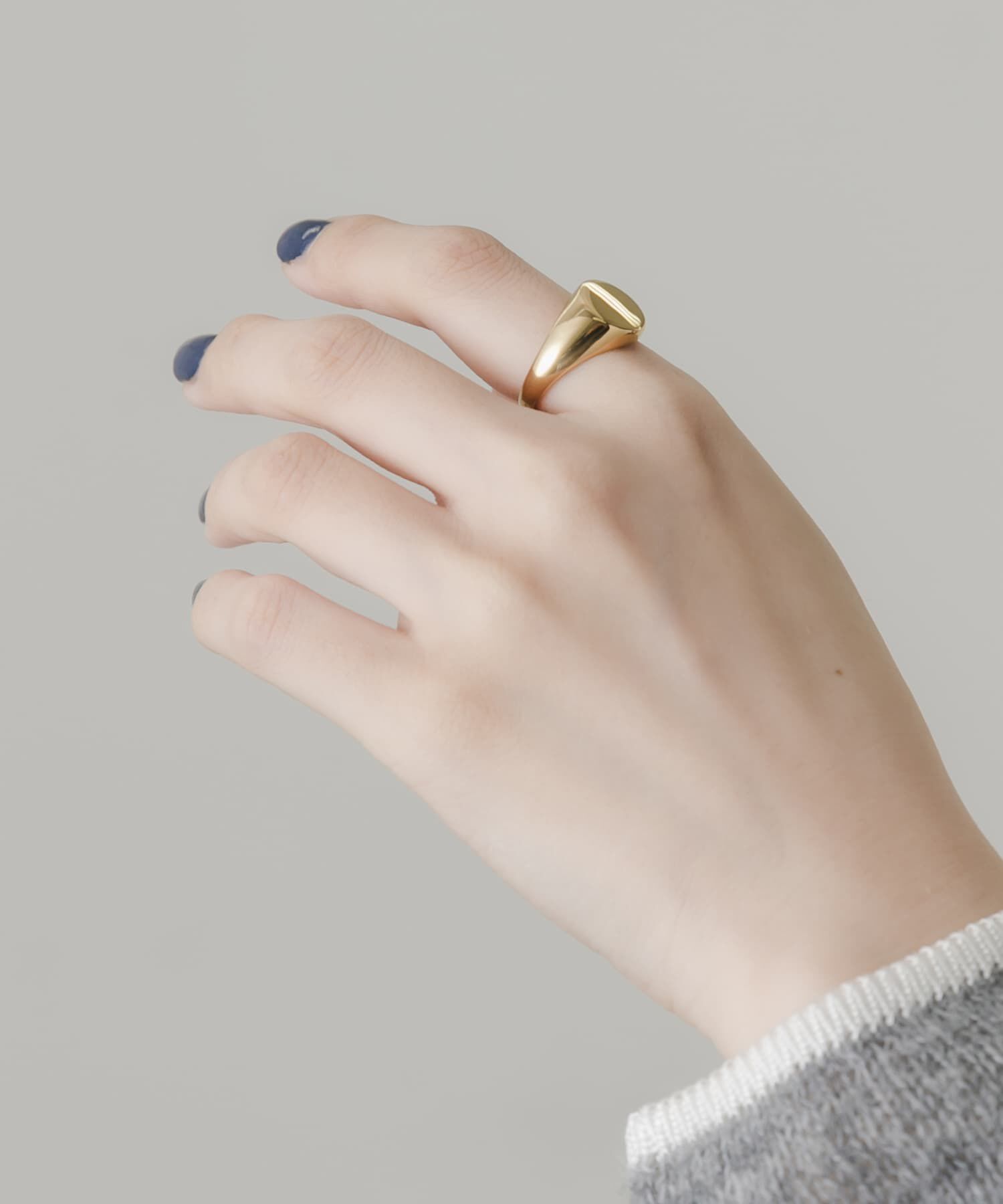 SMELLY「ステンレスサークルシグネットリング」|リング|