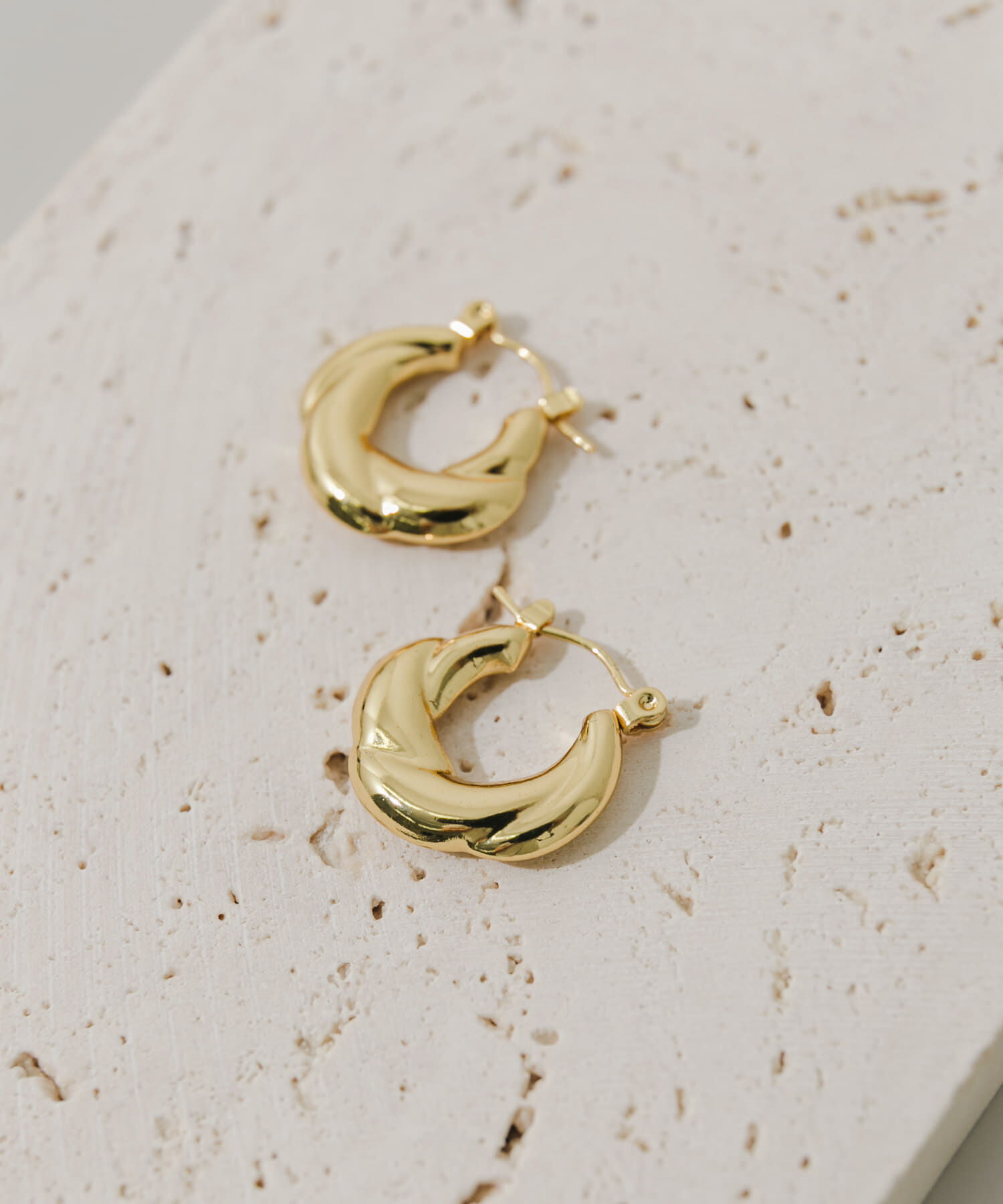 SMELLY「ステンレスデザインフープピアス」|ピアス|