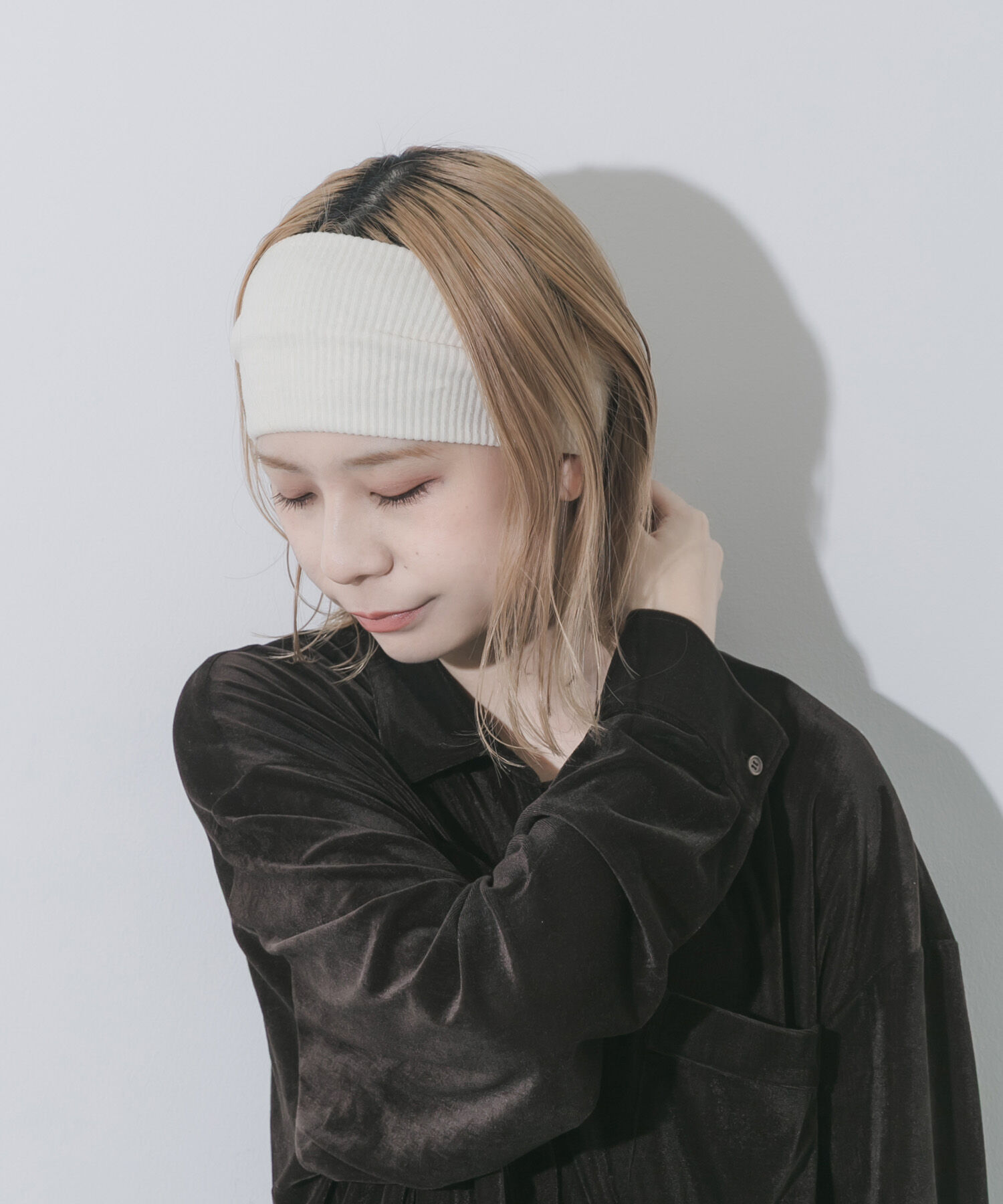 SMELLY「リブワイドヘアバンド」|ヘアバンド|