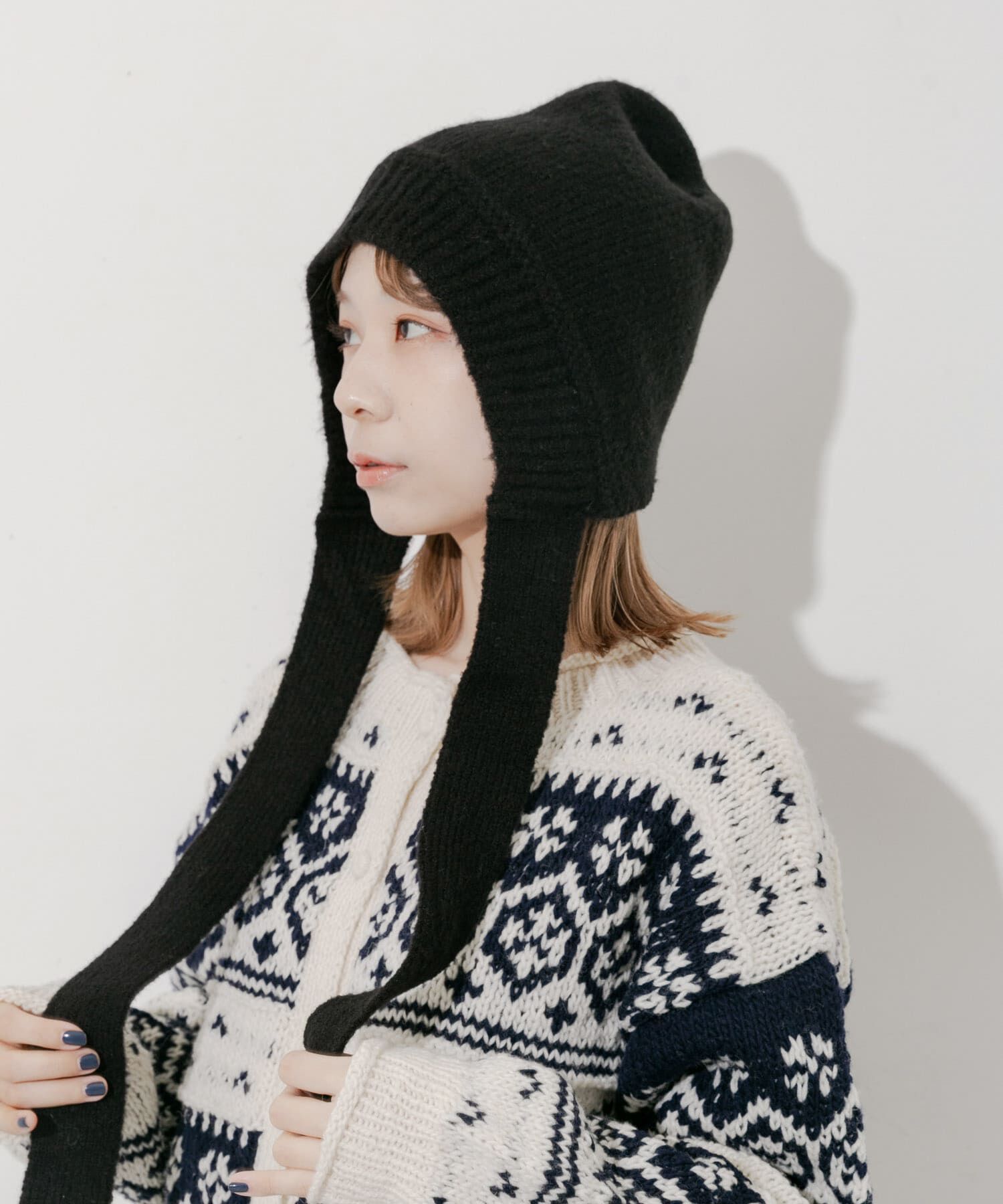 SMELLY「ニットキャップボンネット」|ニット帽|