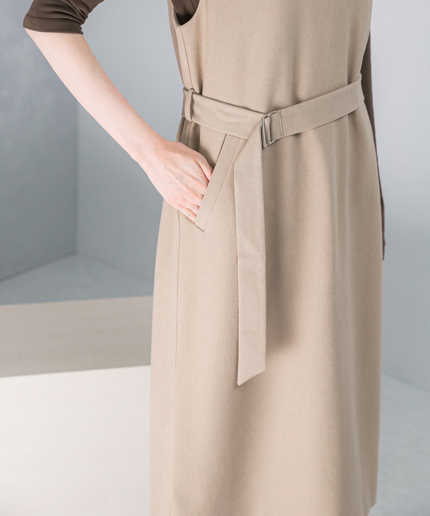 URBAN RESEARCH ROSSO「『UR TECH』　 ジャンパーワンピース」|ワンピース|