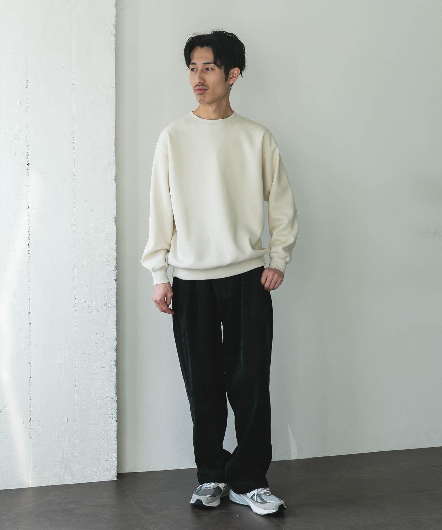 URBAN RESEARCH DOORS「ワッフルフリースクルーネックプルオーバー」|Tシャツ・カットソー|