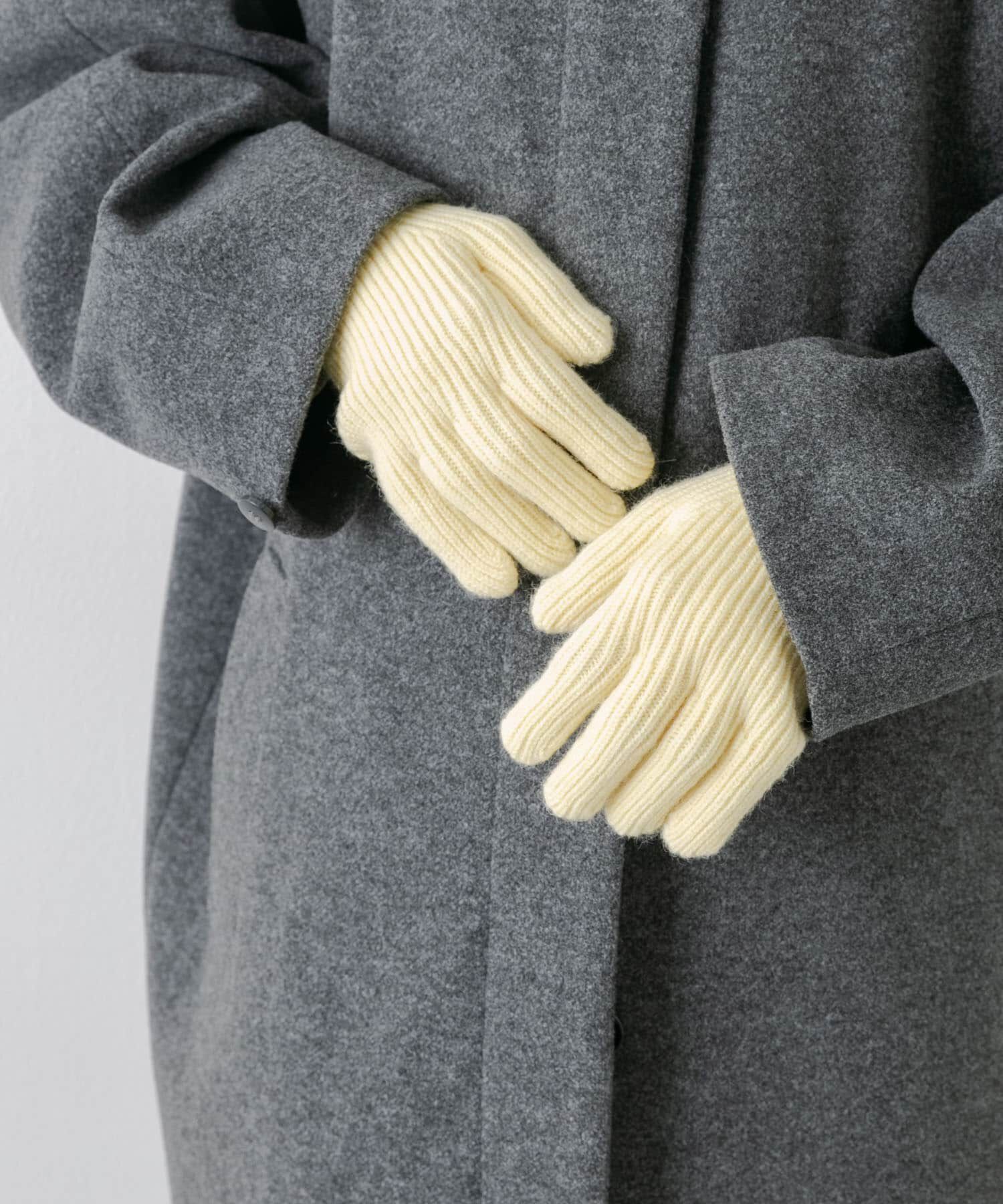 SMELLY「バイカラーホールタッチグローブ」|手袋|