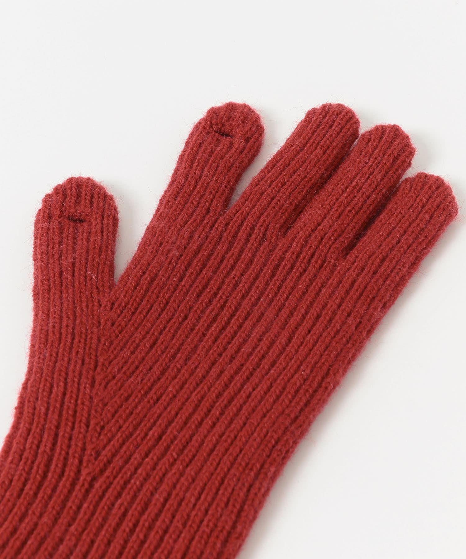 SMELLY「バイカラーホールタッチグローブ」|手袋|