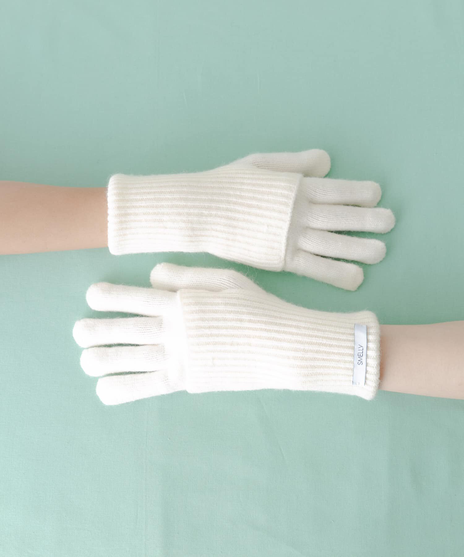 SMELLY「2WAYホールタッチグローブ」|手袋|ホワイト