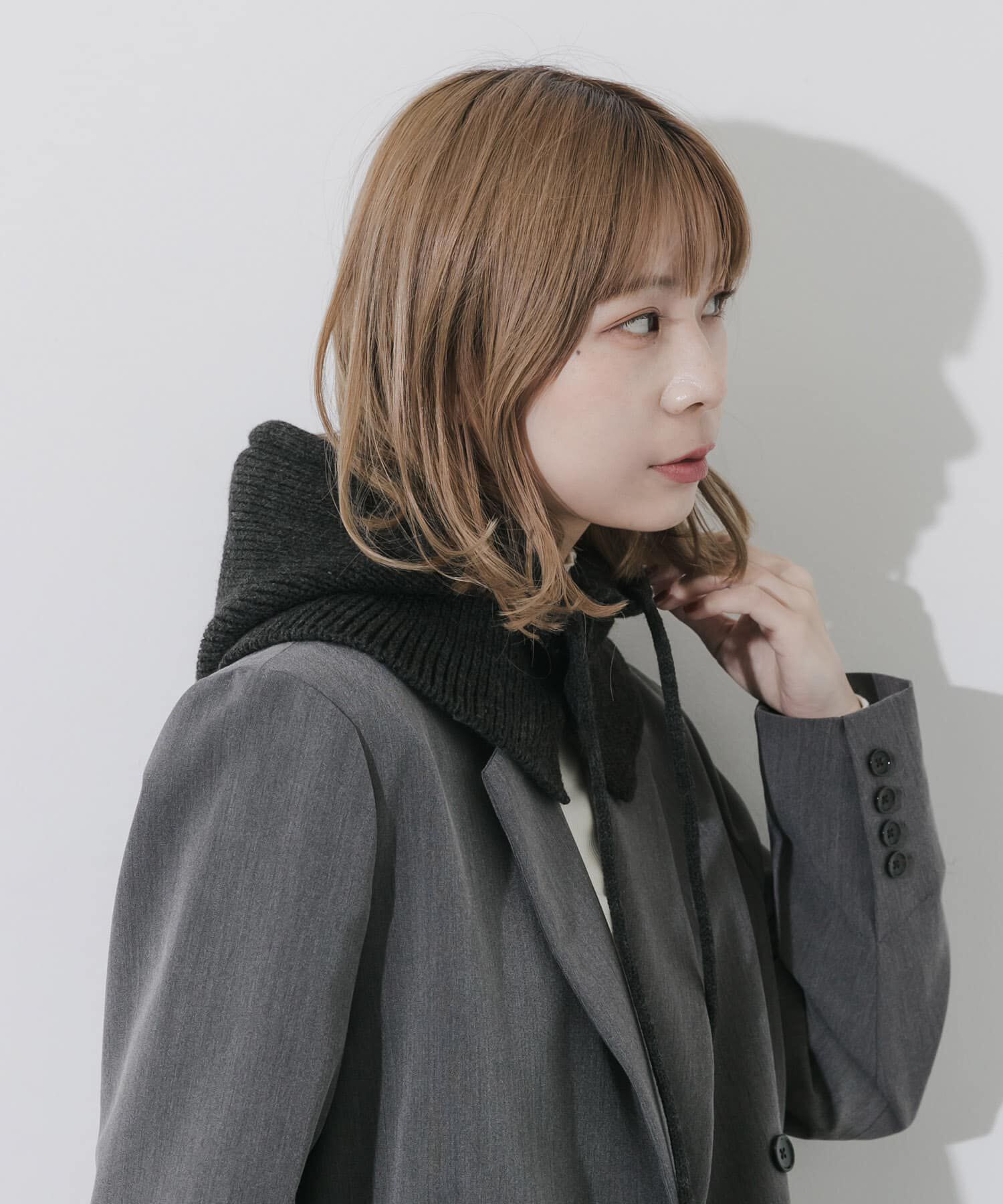 SMELLY「リブニットバラクラバ」|ニット帽|