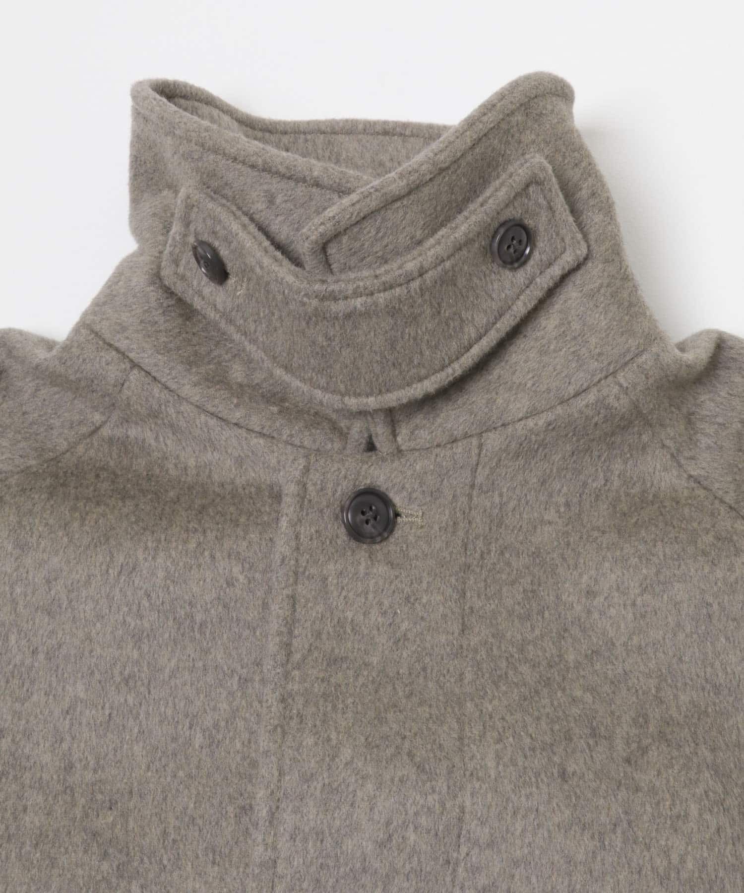 かぐれ「ウールバックタックショートコート」|ステンカラーコート|