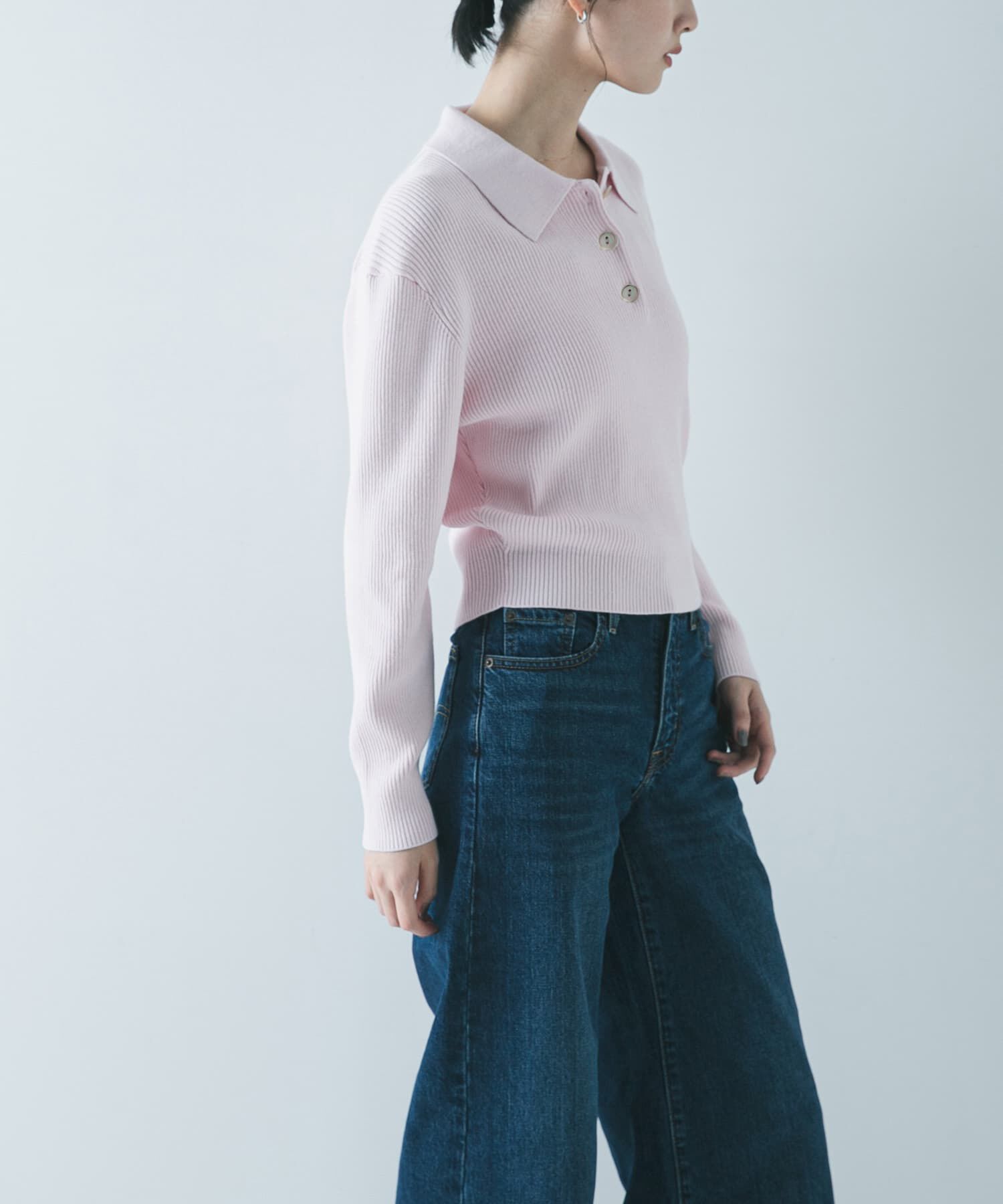 URBAN RESEARCH「コットンシルクポロ衿ニット」|ニット・セーター|