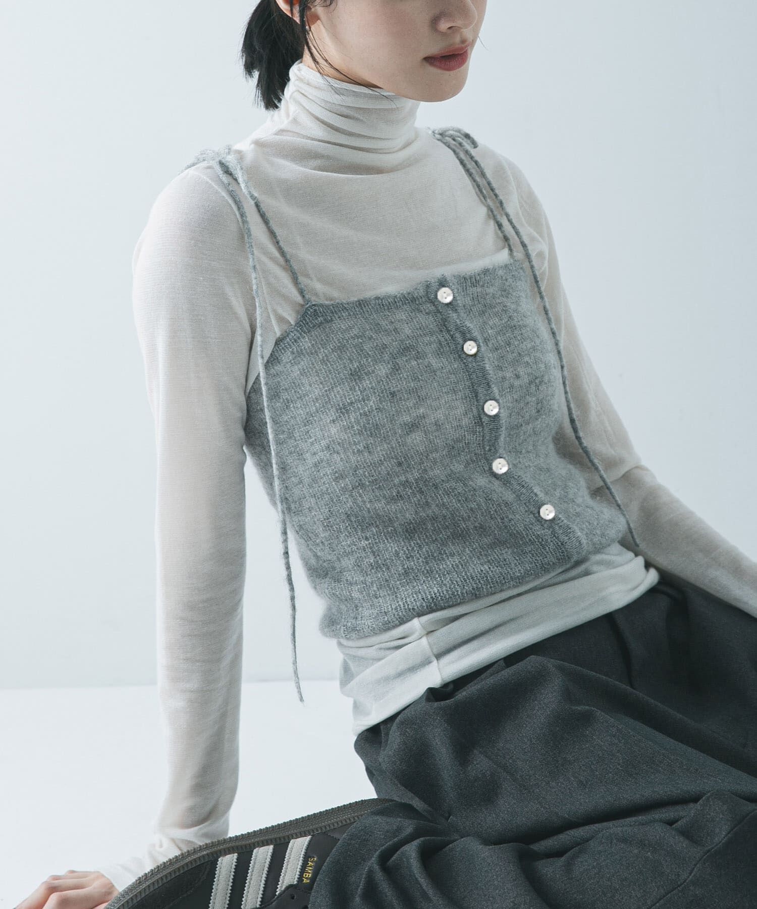 URBAN RESEARCH「シアーモヘヤキャミソール」|ニット・セーター|