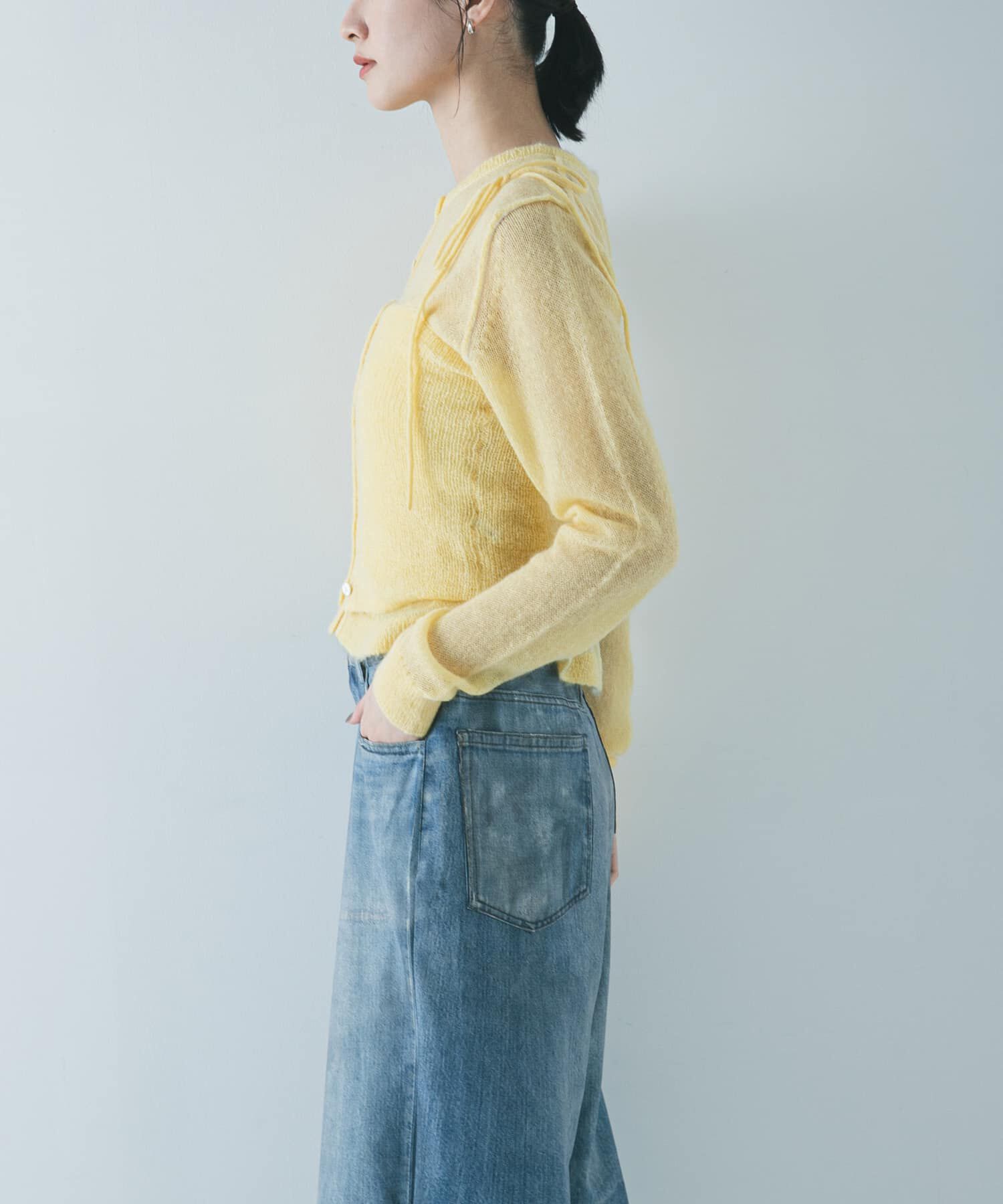 URBAN RESEARCH「シアーモヘヤキャミソール」|ニット・セーター|