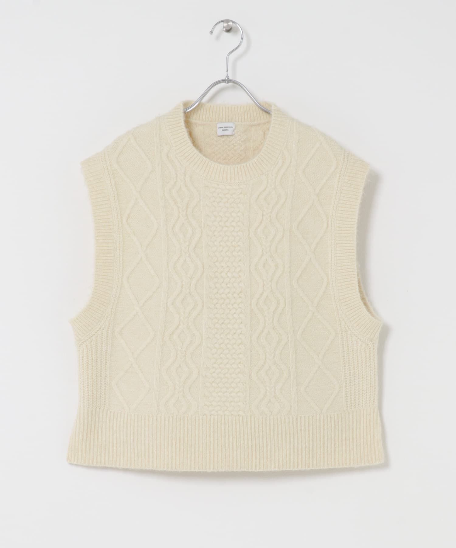 URBAN RESEARCH DOORS「ケーブル柄ニットベスト」|ベスト・ジレ|
