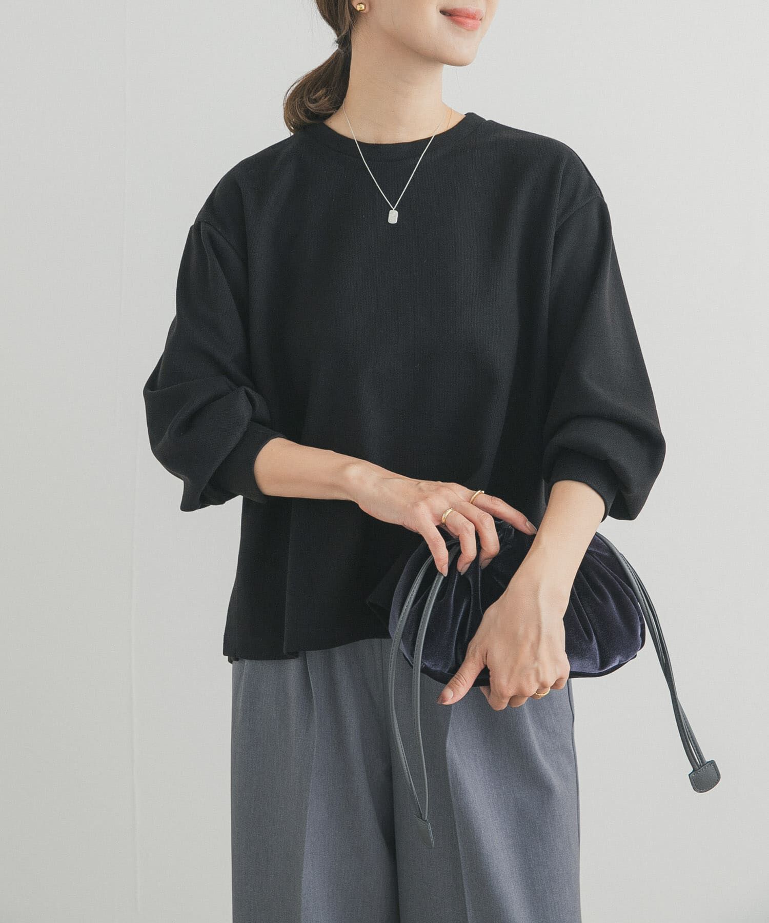 URBAN RESEARCH DOORS「BACKリングドットプルオーバー」|Tシャツ・カットソー|