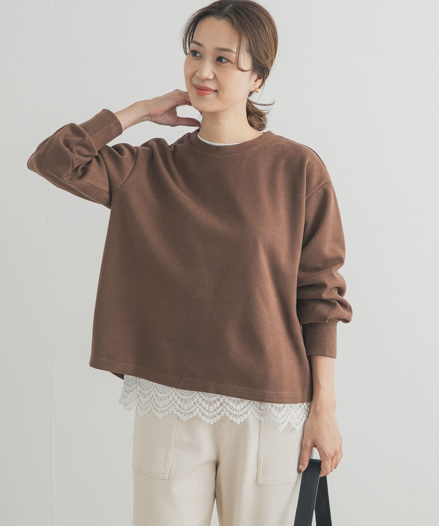 URBAN RESEARCH DOORS「BACKリングドットプルオーバー」|Tシャツ・カットソー|