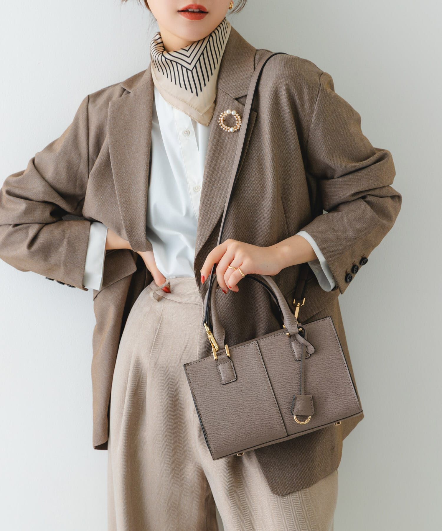 RODE SKO「3セットチャームスクエアバッグ」|ハンドバッグ|