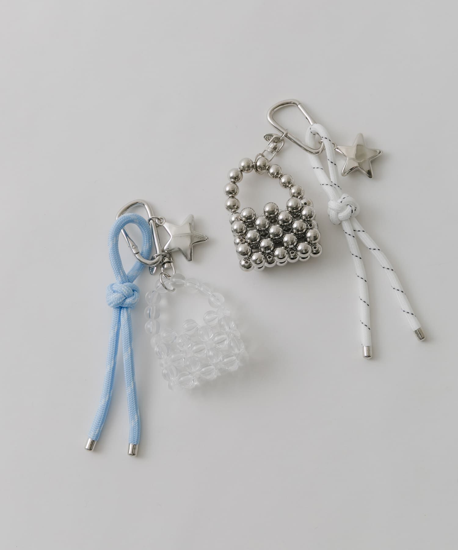 SMELLY「ビーズミニバッグキーチェーン」|チャーム・キーホルダー|
