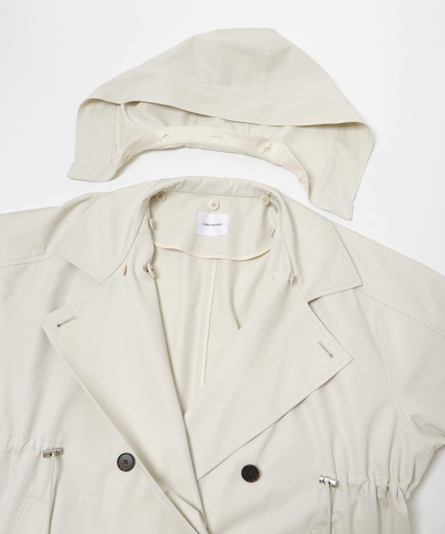 URBAN RESEARCH「フーディー2WAYトレンチコート」|トレンチコート|