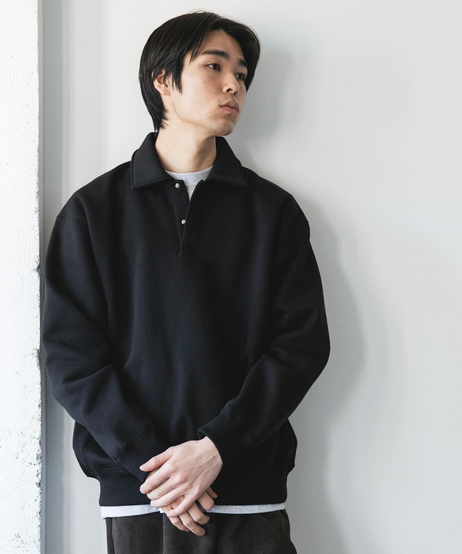 URBAN RESEARCH DOORS「裏起毛スウェットポロシャツ」|スウェット・ジャージ|