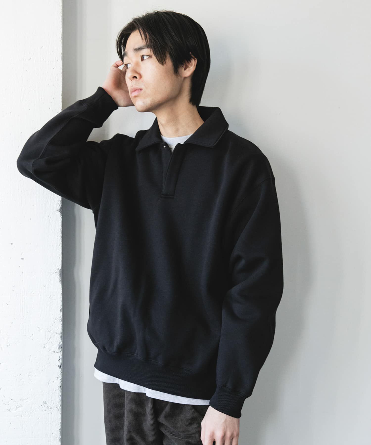 URBAN RESEARCH DOORS「裏起毛スウェットポロシャツ」|スウェット・ジャージ|