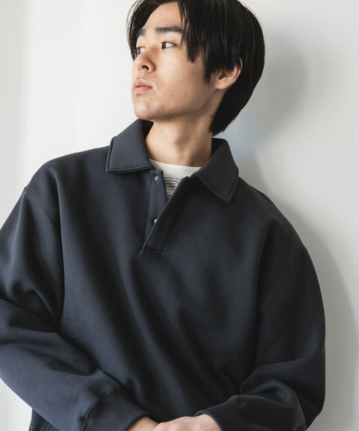 URBAN RESEARCH DOORS「裏起毛スウェットポロシャツ」|スウェット・ジャージ|