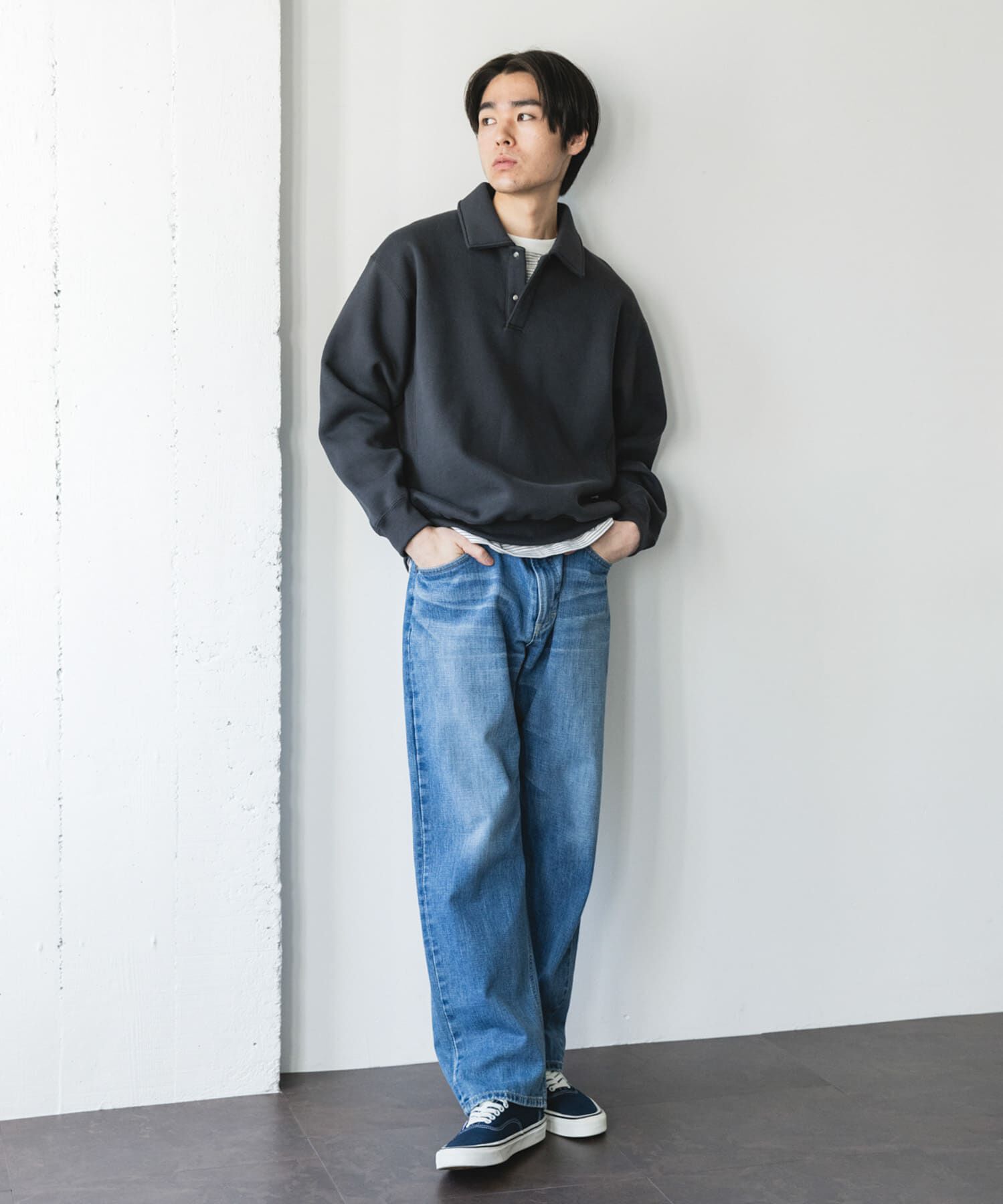 URBAN RESEARCH DOORS「裏起毛スウェットポロシャツ」|スウェット・ジャージ|