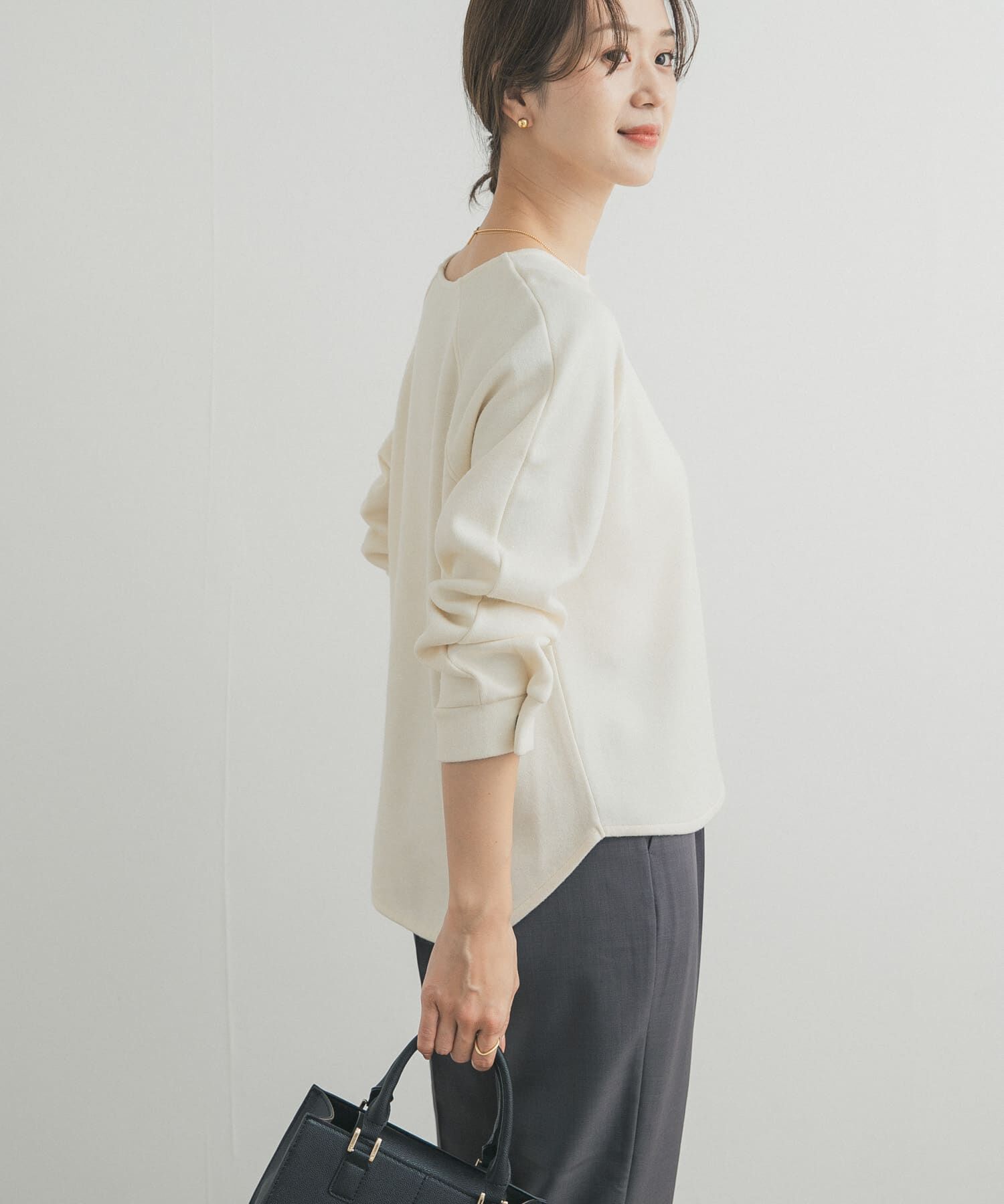 URBAN RESEARCH DOORS「カーブスリーブプルオーバー」|Tシャツ・カットソー|