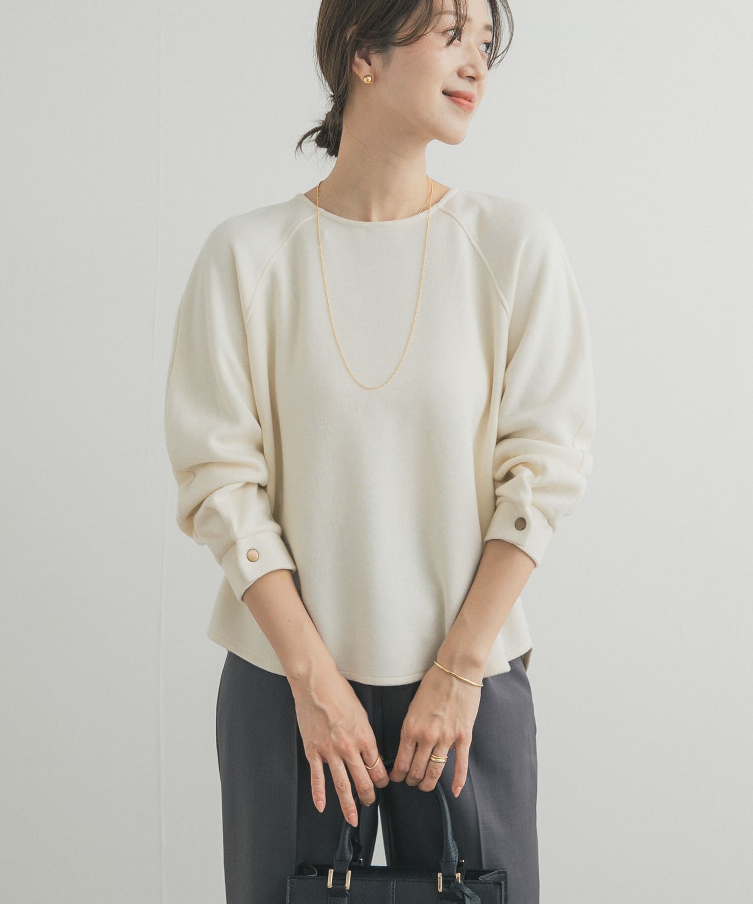 URBAN RESEARCH DOORS「カーブスリーブプルオーバー」|Tシャツ・カットソー|