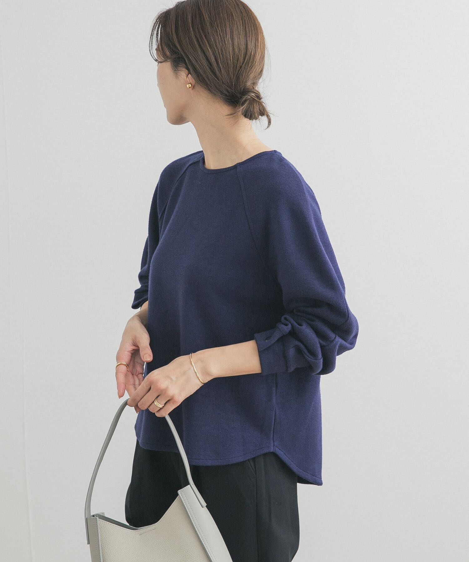 URBAN RESEARCH DOORS「カーブスリーブプルオーバー」|Tシャツ・カットソー|