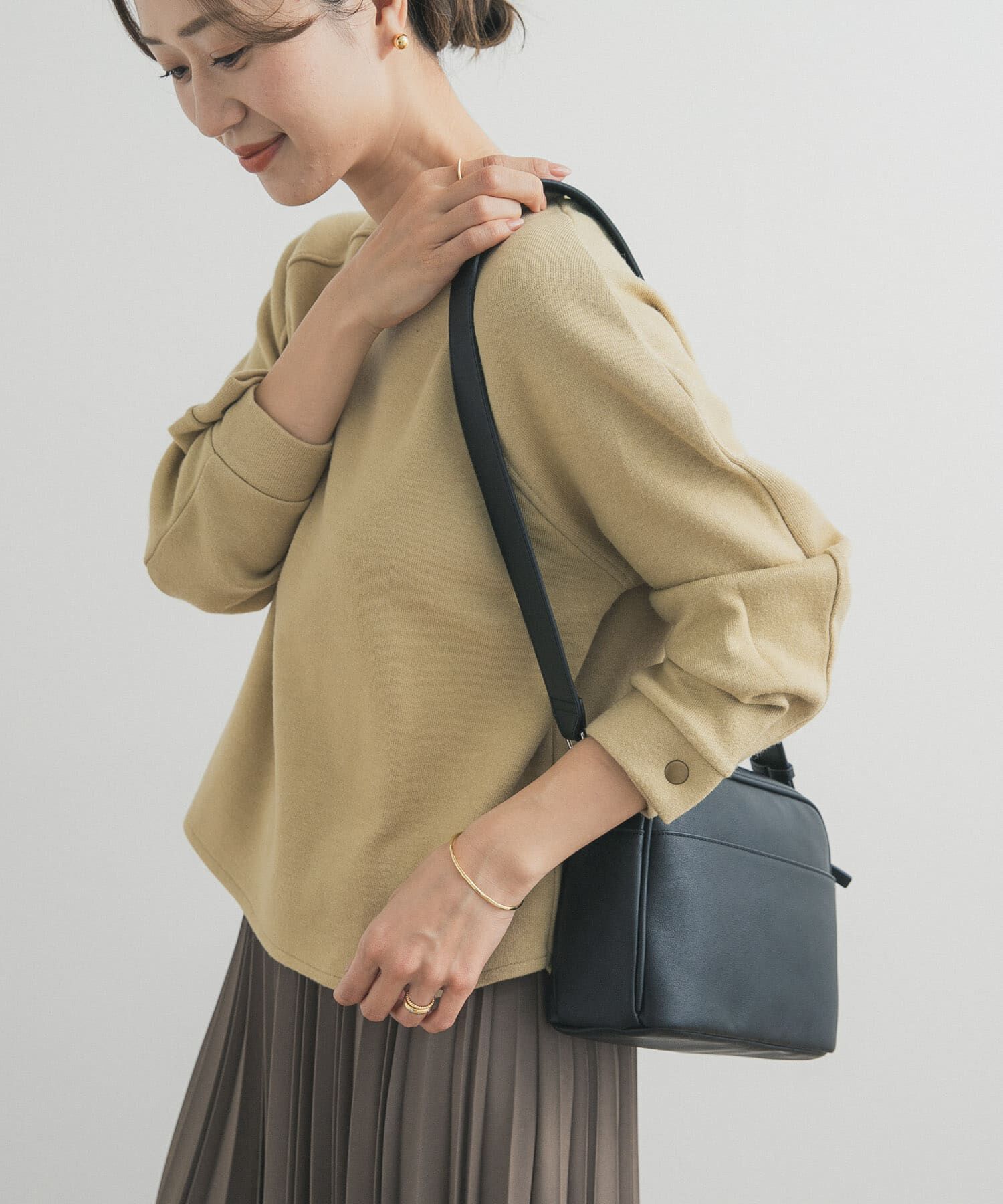 URBAN RESEARCH DOORS「カーブスリーブプルオーバー」|Tシャツ・カットソー|イエロー