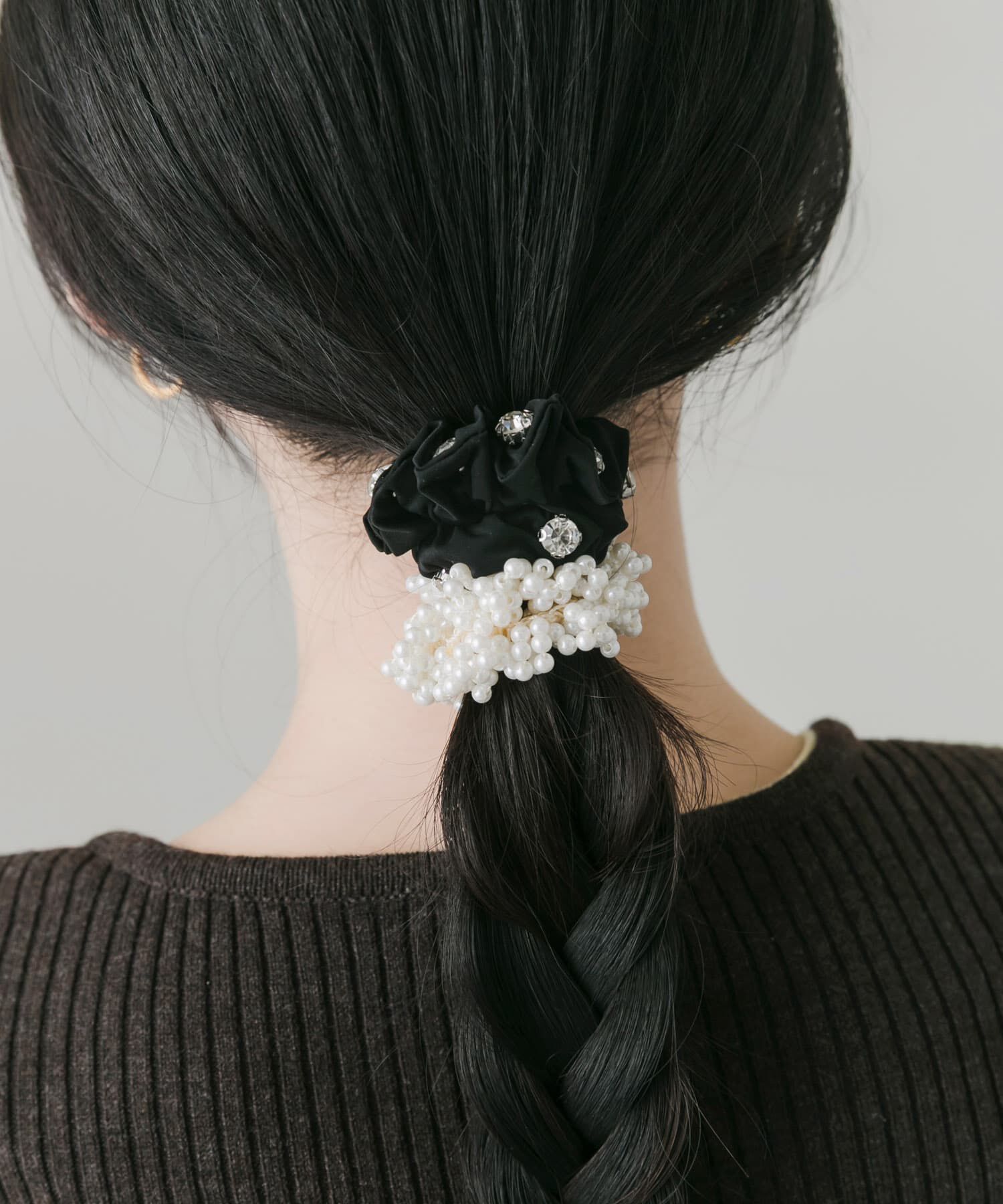 SMELLY「パールビジュー2セットヘアゴム」|ヘアゴム・シュシュ|