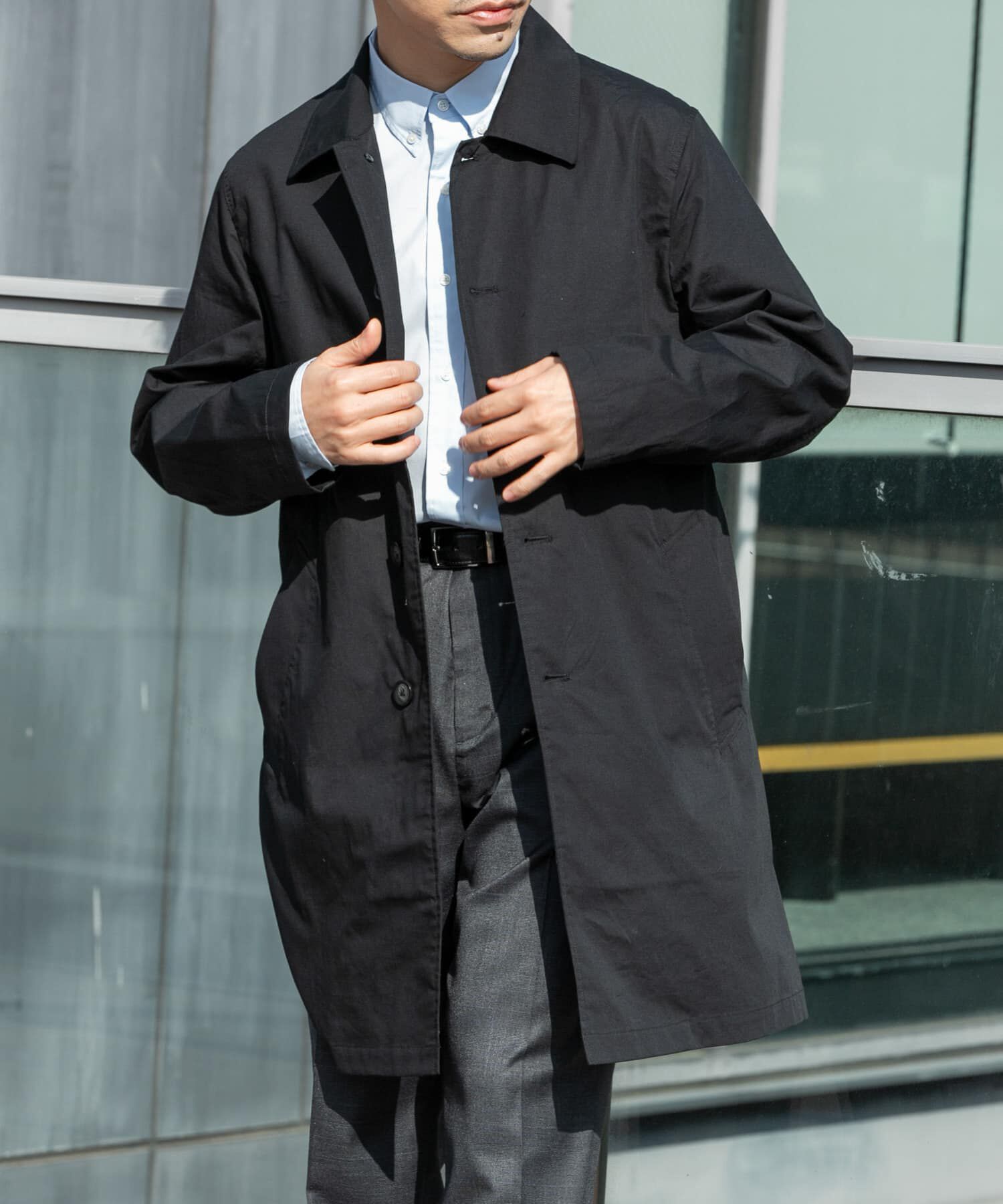 URBAN RESEARCH ROSSO「『撥水』タイプライタースプリングコート」|ステンカラーコート|