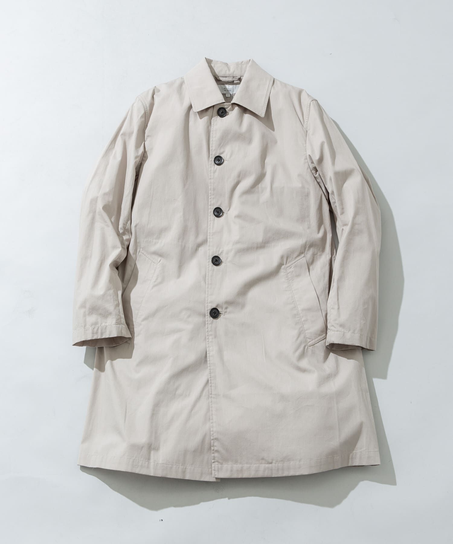 URBAN RESEARCH ROSSO「『撥水』タイプライタースプリングコート」|ステンカラーコート|グレー