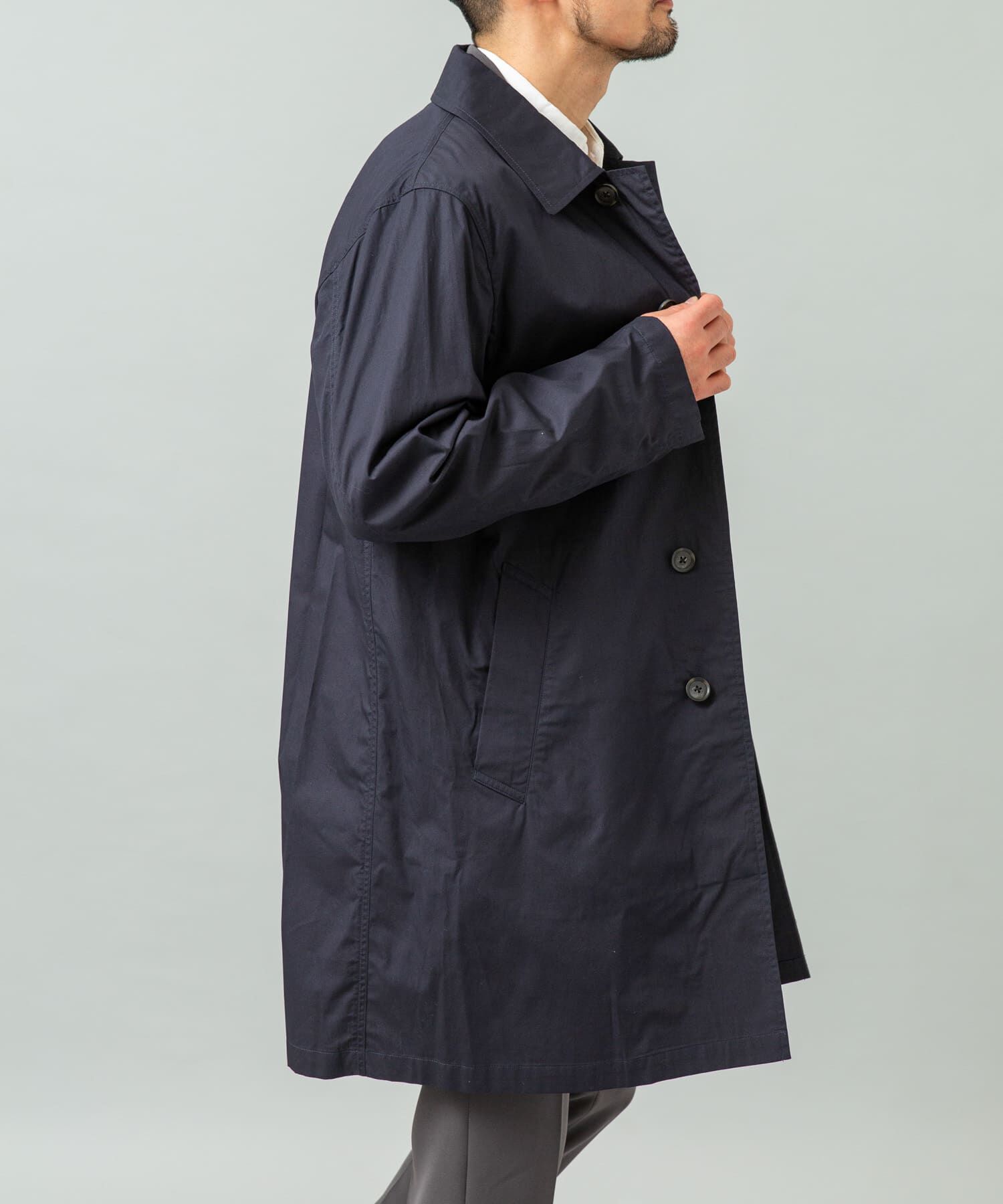 URBAN RESEARCH ROSSO「『撥水』タイプライタースプリングコート」|ステンカラーコート|